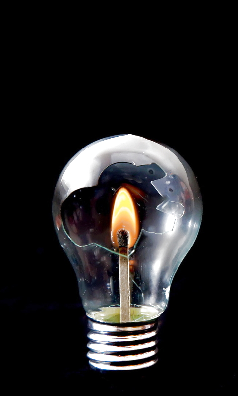 Download mobile wallpaper Light Bulb, Man Made for free.