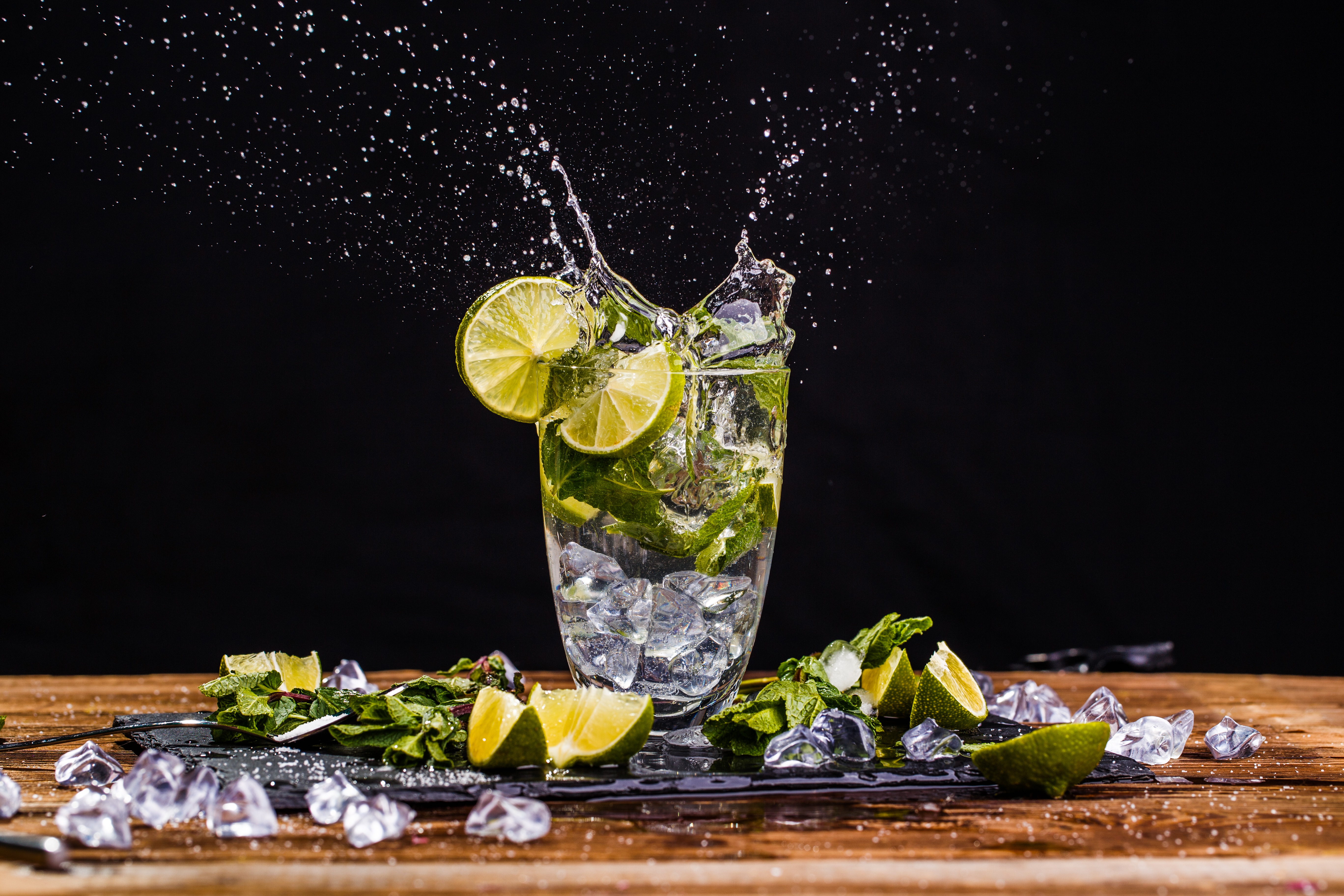 Free download wallpaper Food, Lime, Glass, Drink on your PC desktop