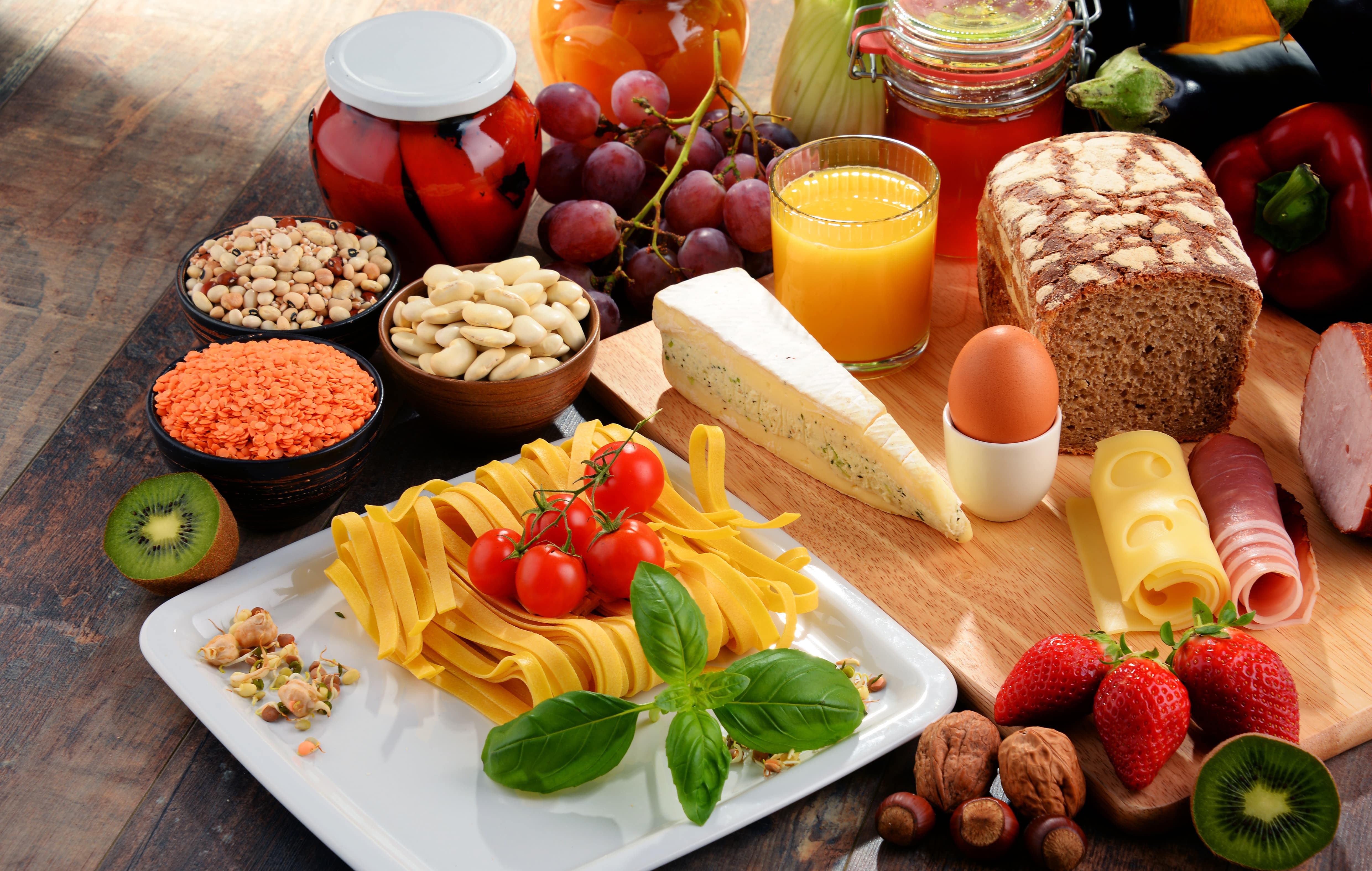 Free download wallpaper Food, Cheese, Still Life, Fruit, Bread, Pasta on your PC desktop