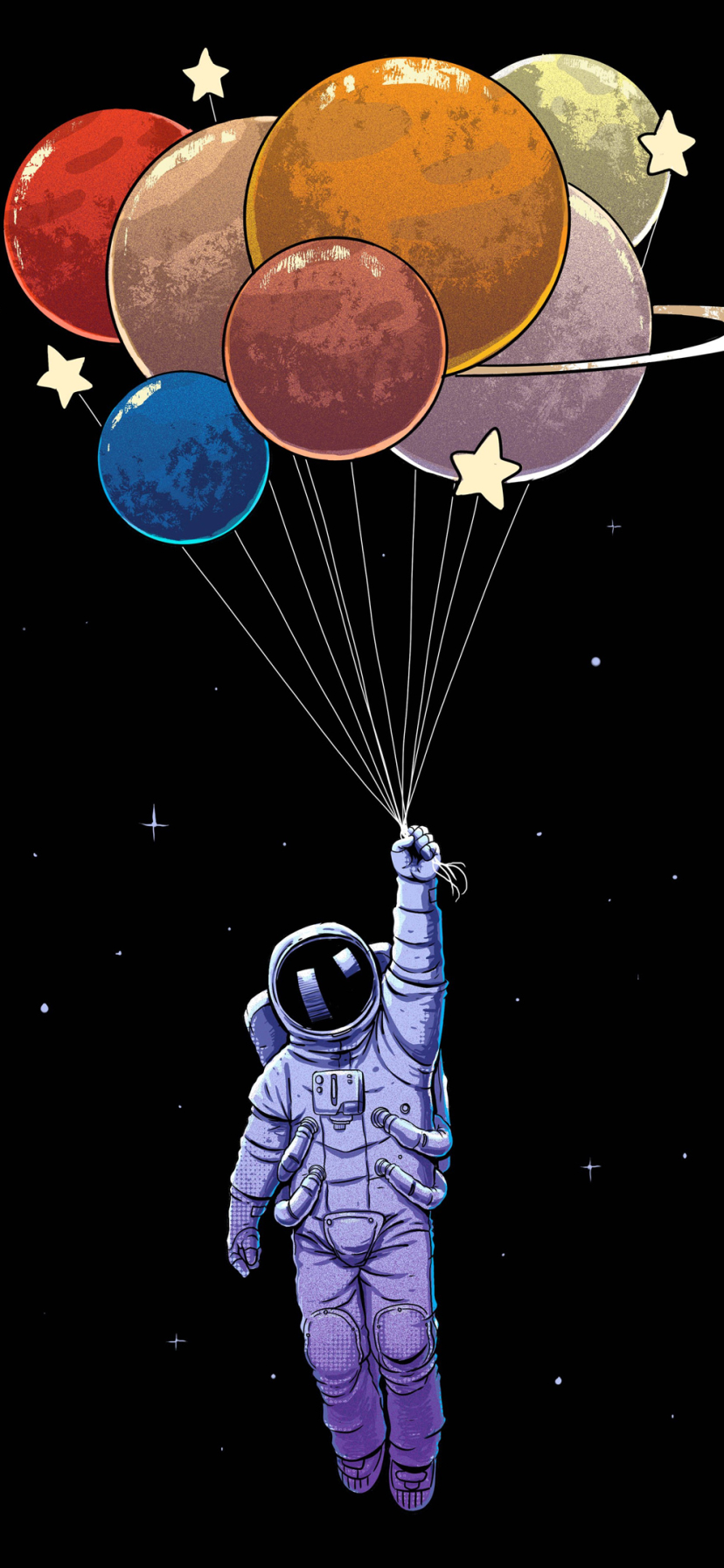 sci fi, astronaut, spacesuit, balloon 32K
