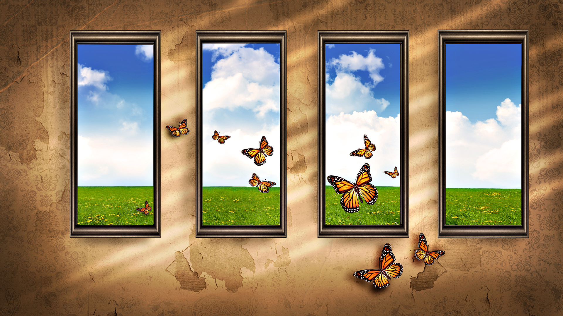 Free download wallpaper Butterfly, Artistic on your PC desktop