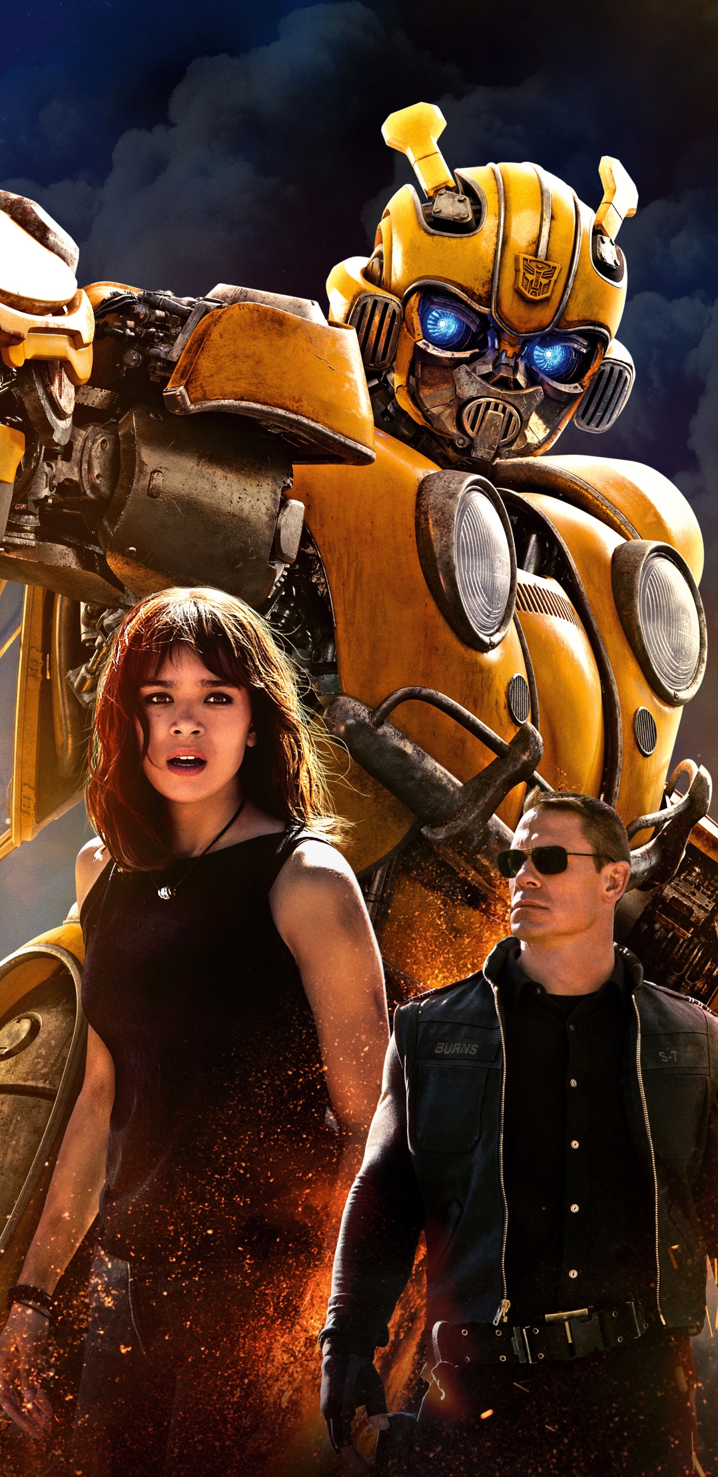 Download mobile wallpaper Bumblebee, Movie, Hailee Steinfeld, Bumblebee (Transformers), John Cena for free.