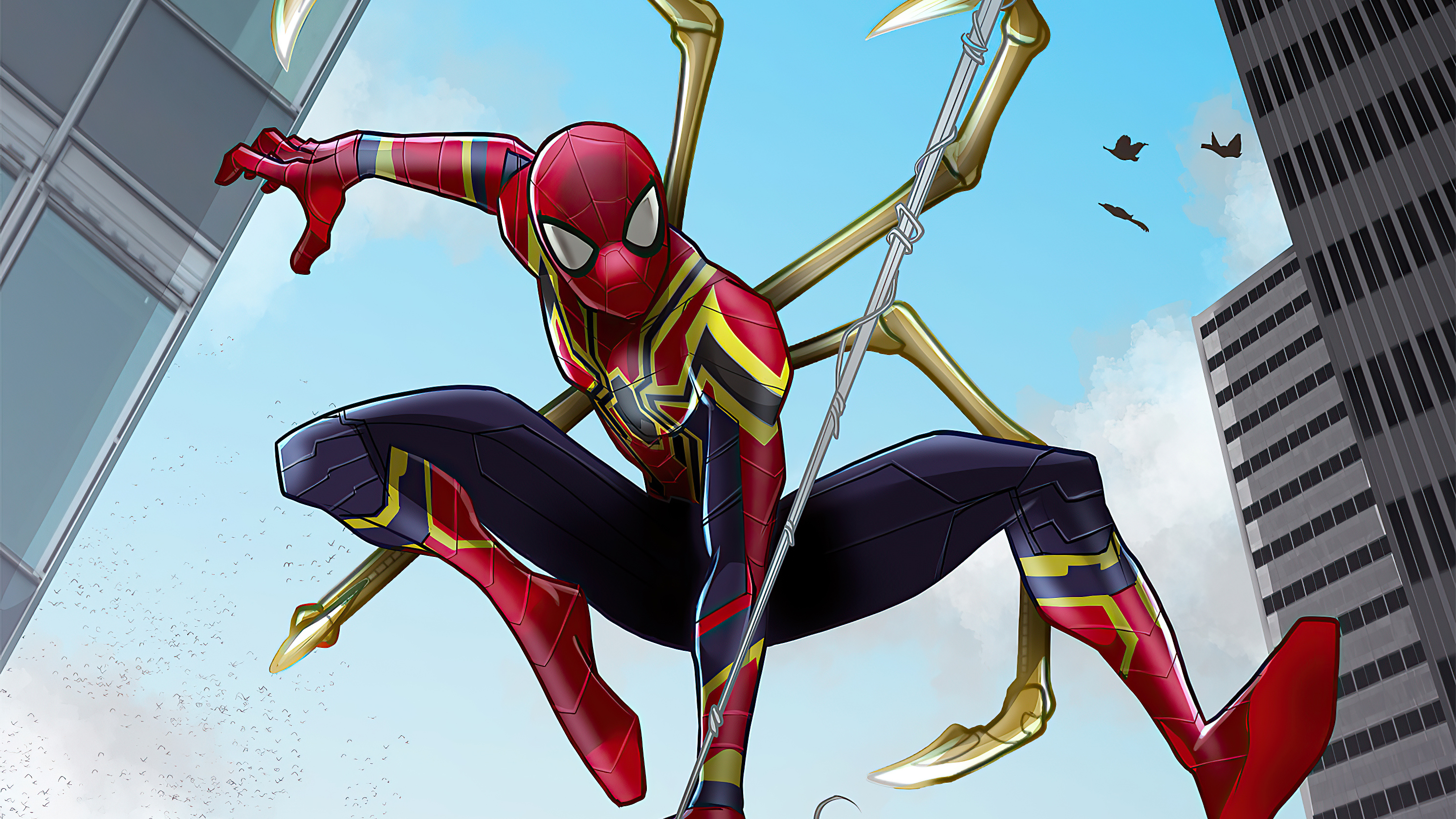 Download mobile wallpaper Spider Man, Comics, Iron Spider for free.