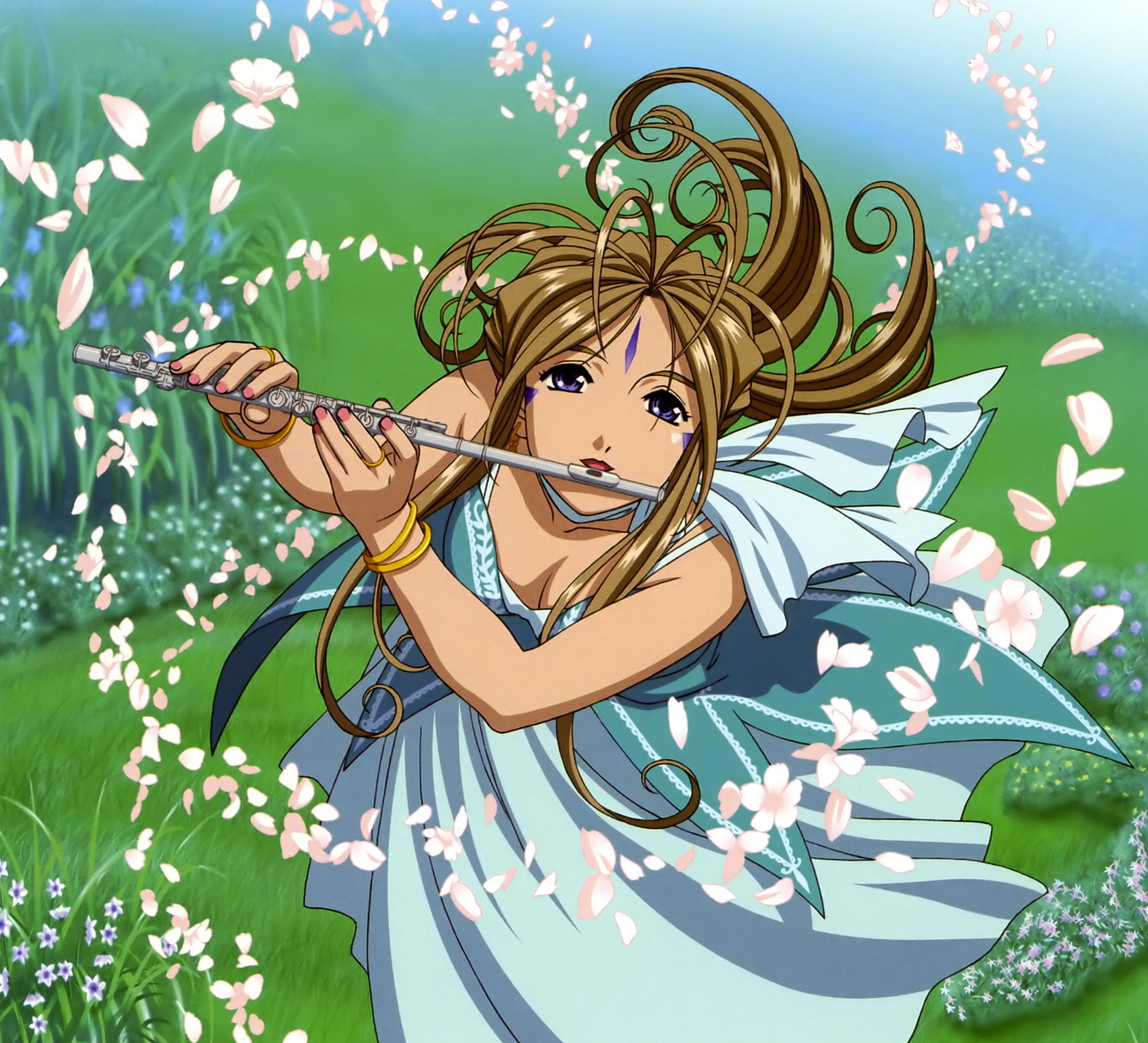 Laden Sie das Animes, Belldandy (Ah! Meine Göttin), Aa Megamisama-Bild kostenlos auf Ihren PC-Desktop herunter