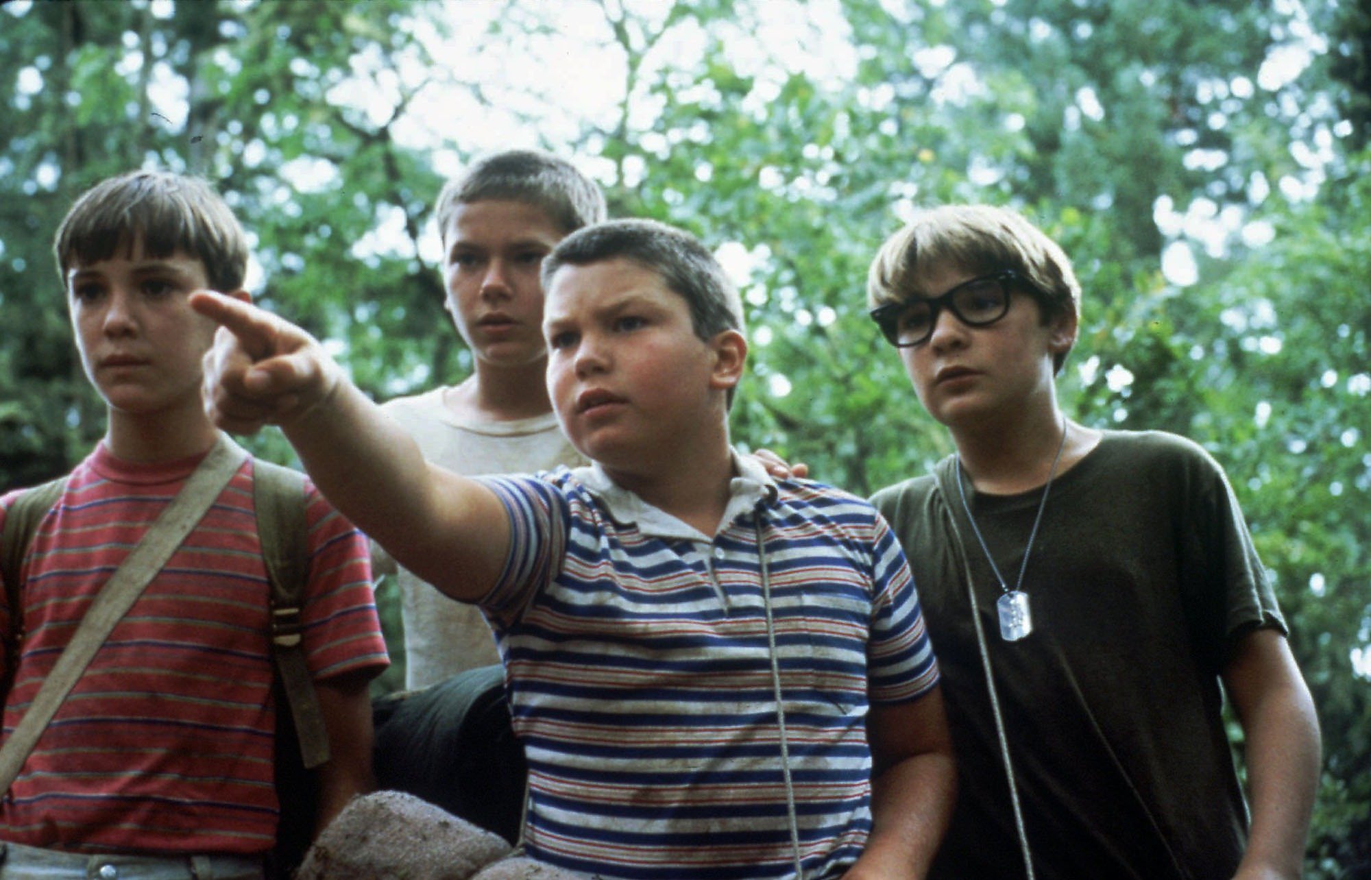 movie, stand by me (1986), corey feldman, jerry o'connell, river phoenix, wil wheaton