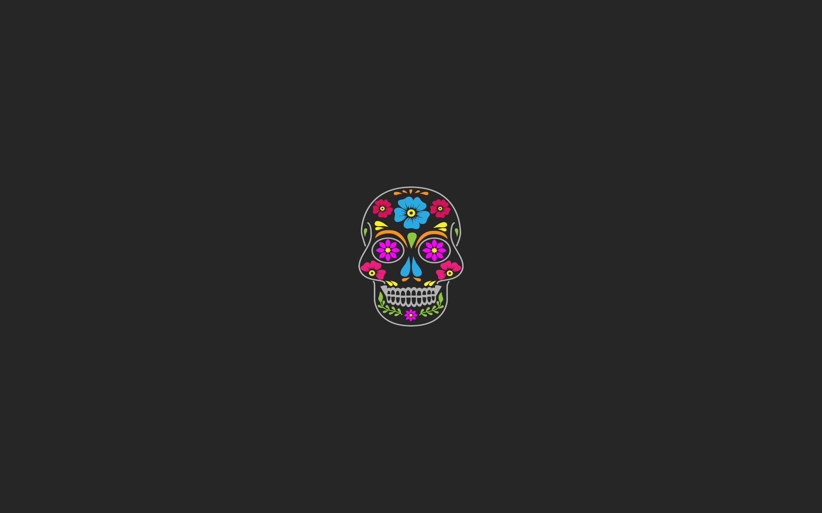 Free download wallpaper Dark, Skull, Minimalist on your PC desktop