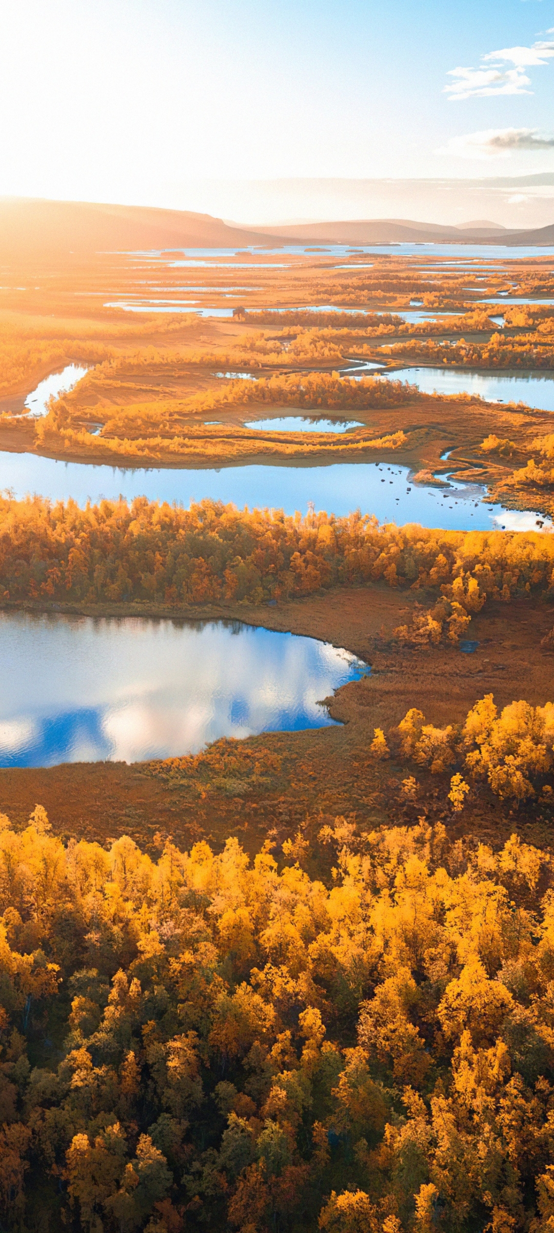 Handy-Wallpaper Landschaft, Herbst, See, Schweden, Erde/natur kostenlos herunterladen.