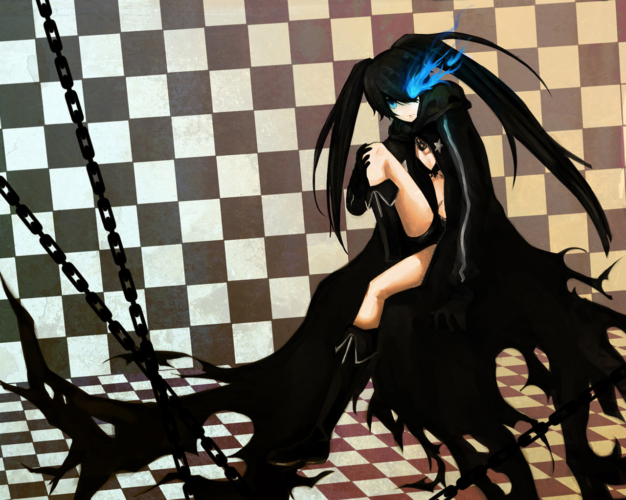 Free download wallpaper Anime, Black Rock Shooter on your PC desktop