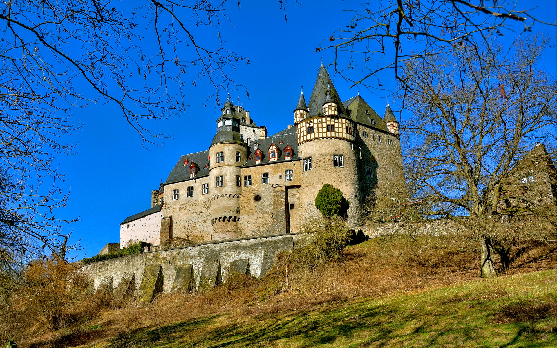 286855 Hintergrundbilder und Burg Bürresheim Bilder auf dem Desktop. Laden Sie  Bildschirmschoner kostenlos auf den PC herunter