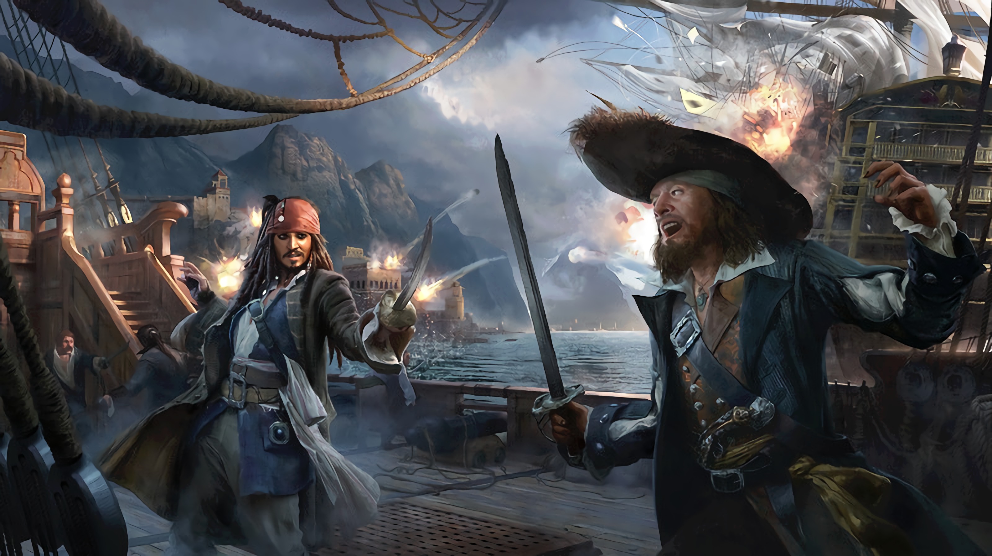 1511475 Обои и Пираты Карибского Моря: Tow картинки на рабочий стол. Скачать  заставки на ПК бесплатно