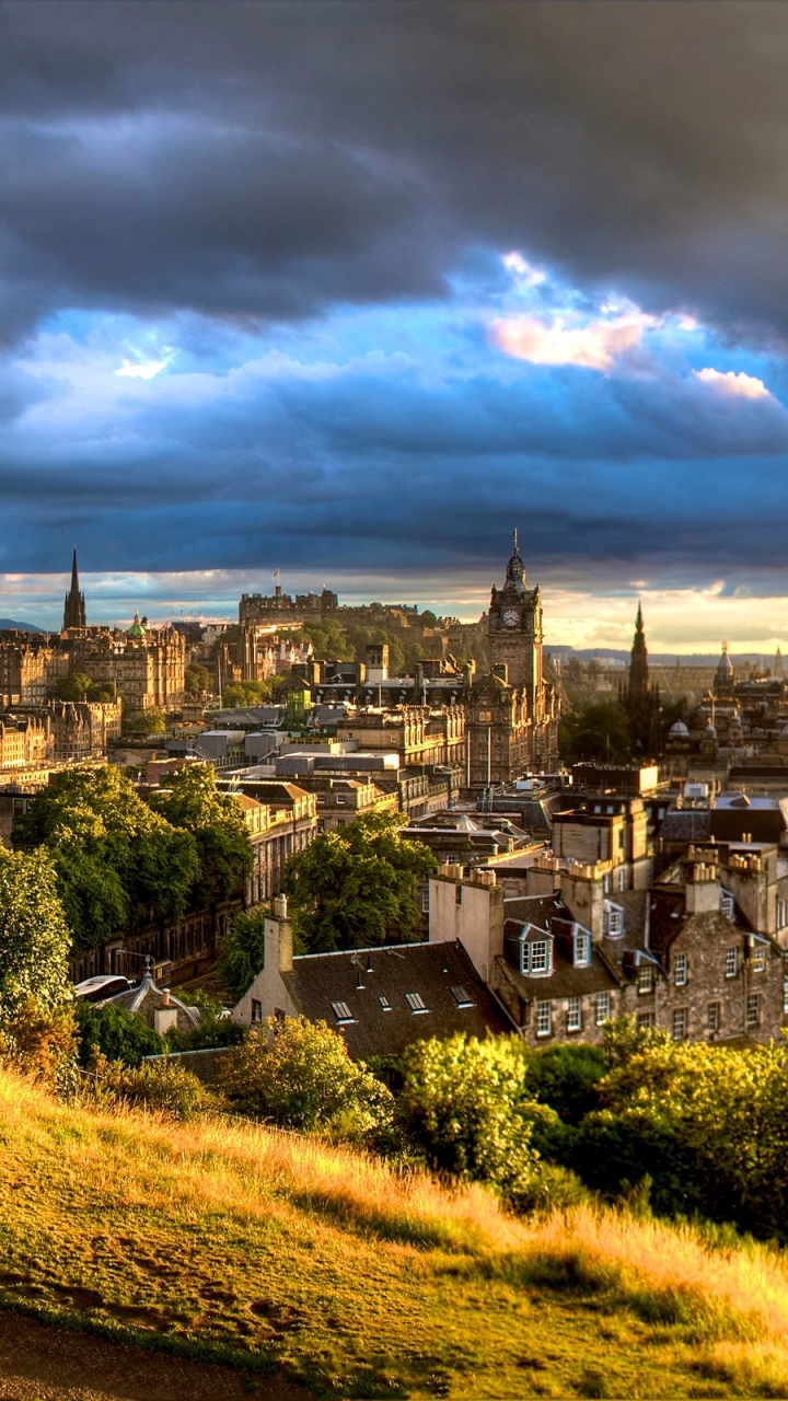 Download mobile wallpaper Cities, Edinburgh, Man Made for free.