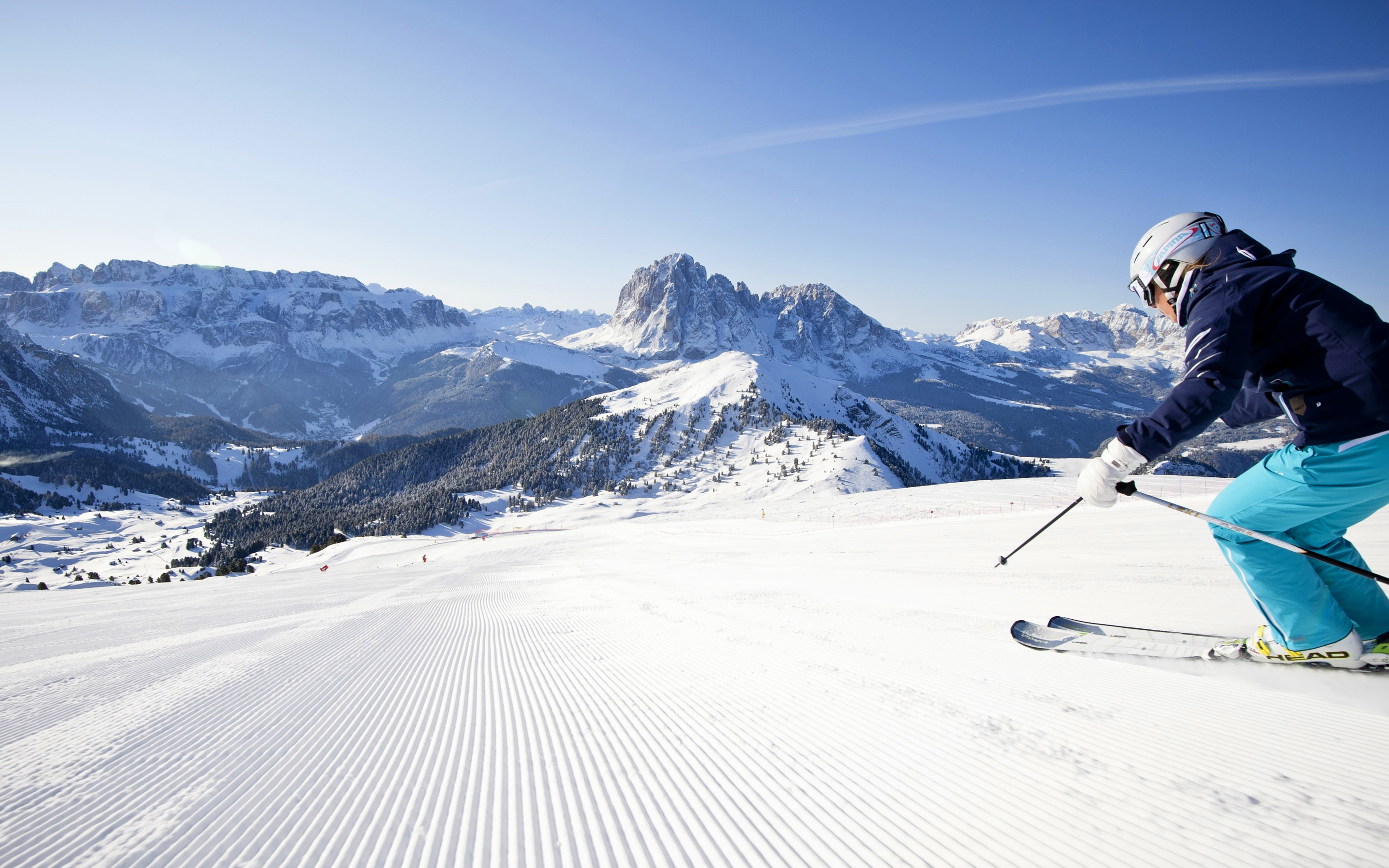skiing, sports, mountain, ski, snow