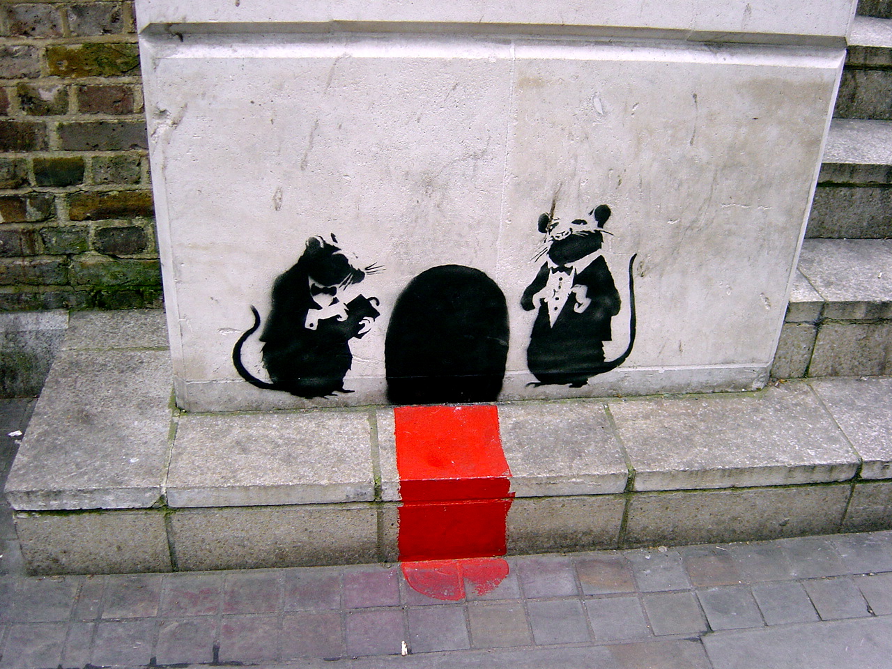 Download mobile wallpaper Animal, Graffiti, Humor for free.