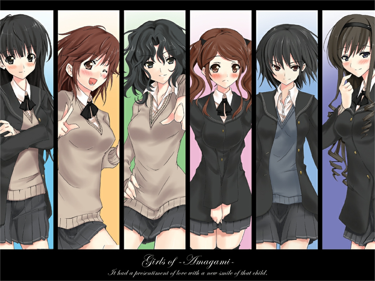 Free download wallpaper Anime, Amagami on your PC desktop