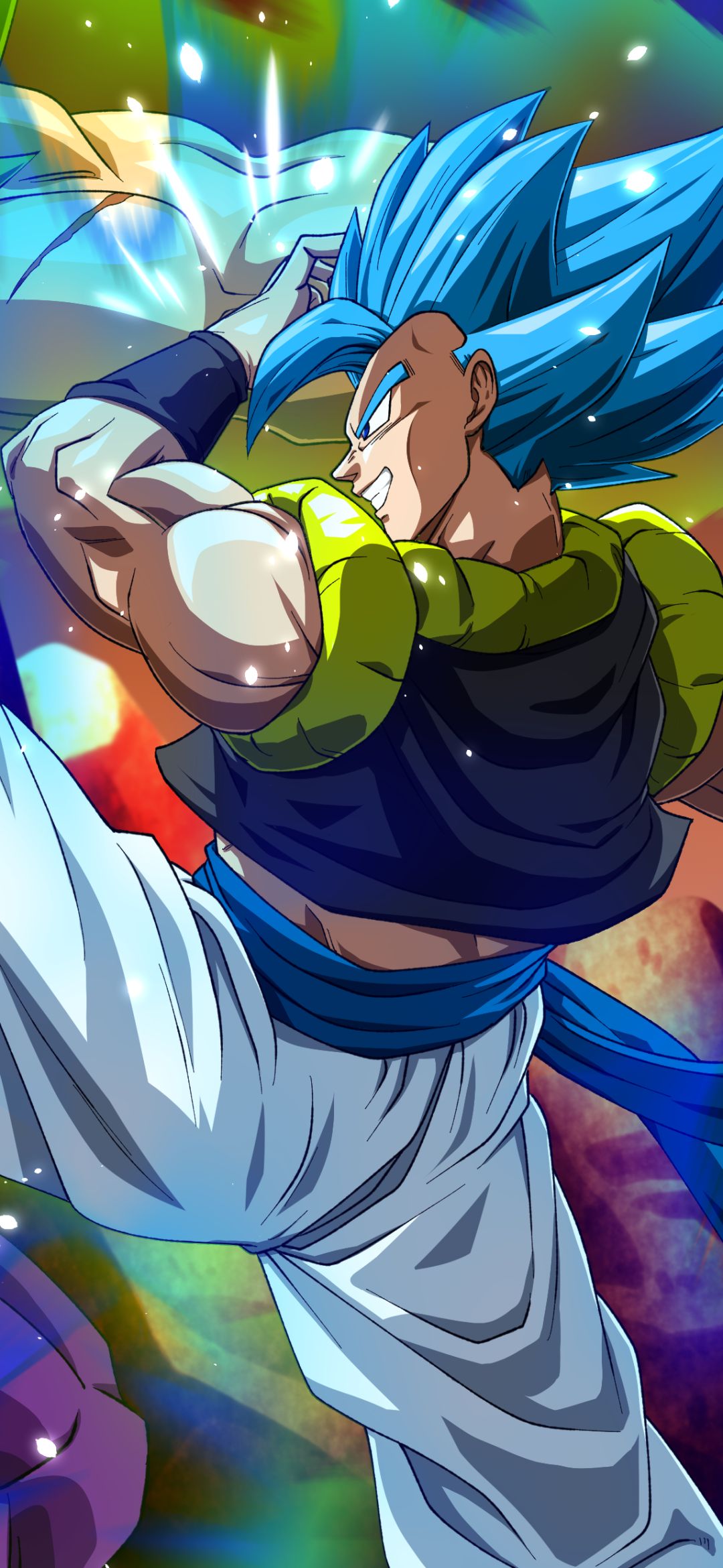 Download mobile wallpaper Anime, Gogeta (Dragon Ball), Super Saiyan Blue, Dragon Ball Super: Broly for free.