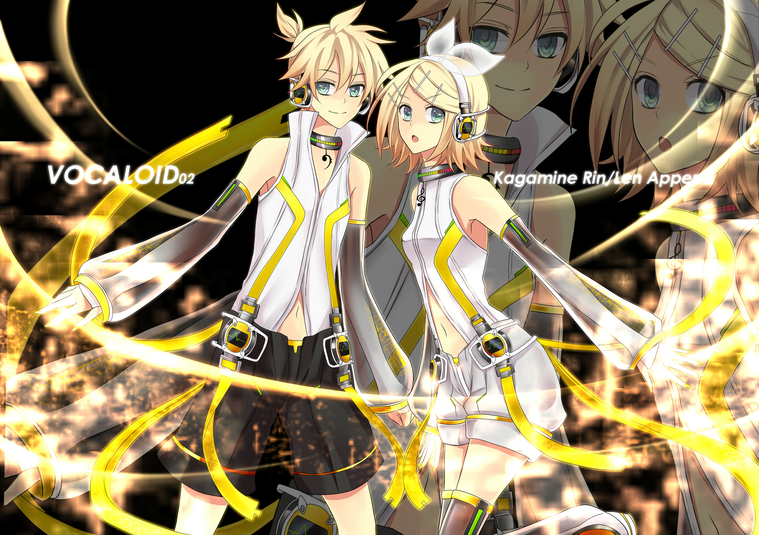 Descarga gratuita de fondo de pantalla para móvil de Vocaloid, Animado, Rin Kagamine, Len Kagamine.