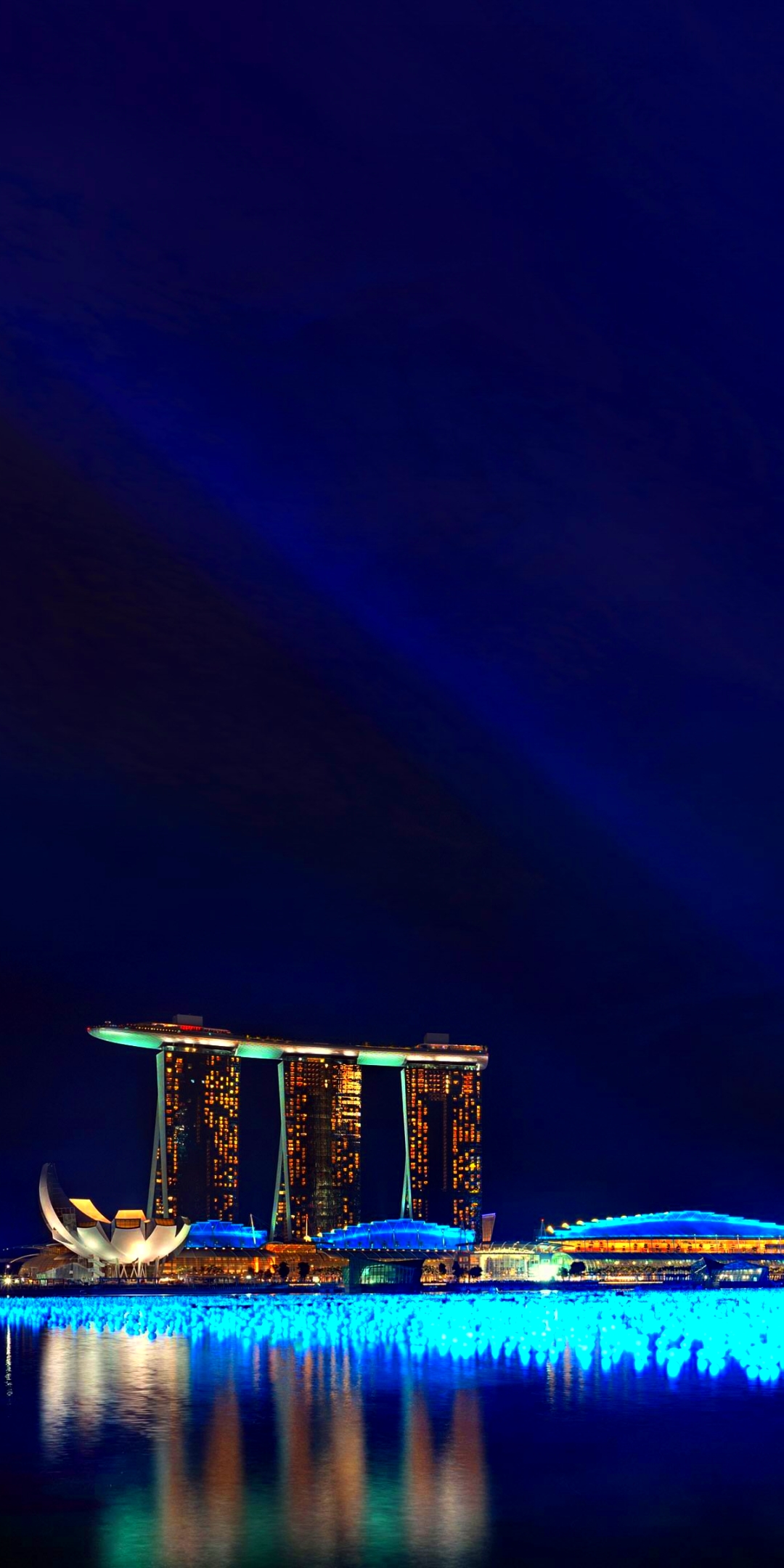 Download mobile wallpaper Cities, City, Reflection, Singapore, Man Made for free.