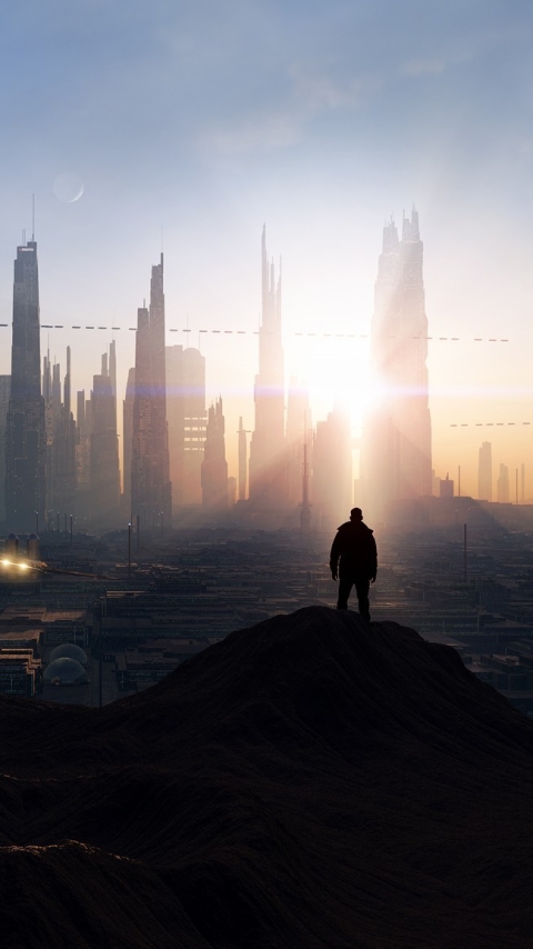 Download mobile wallpaper City, Sci Fi for free.