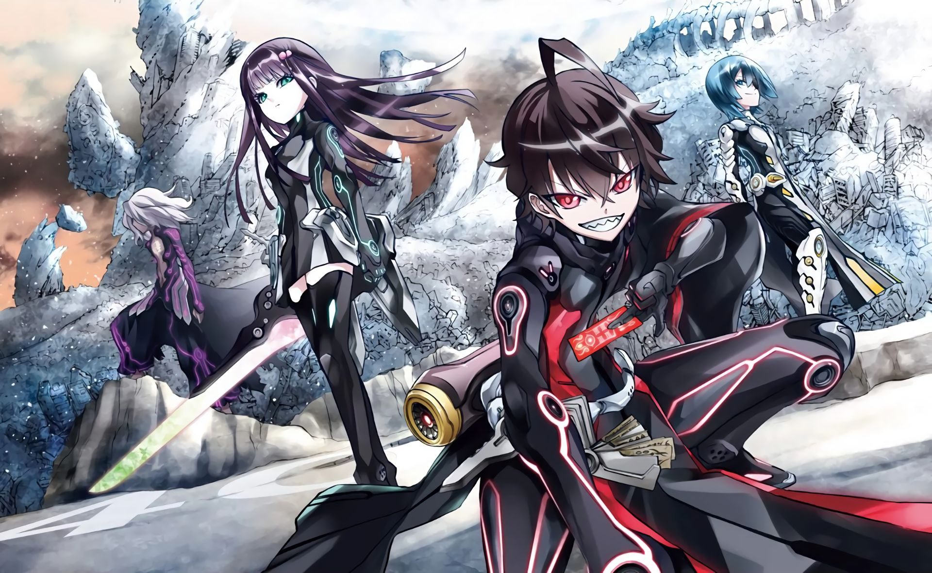 anime, twin star exorcists