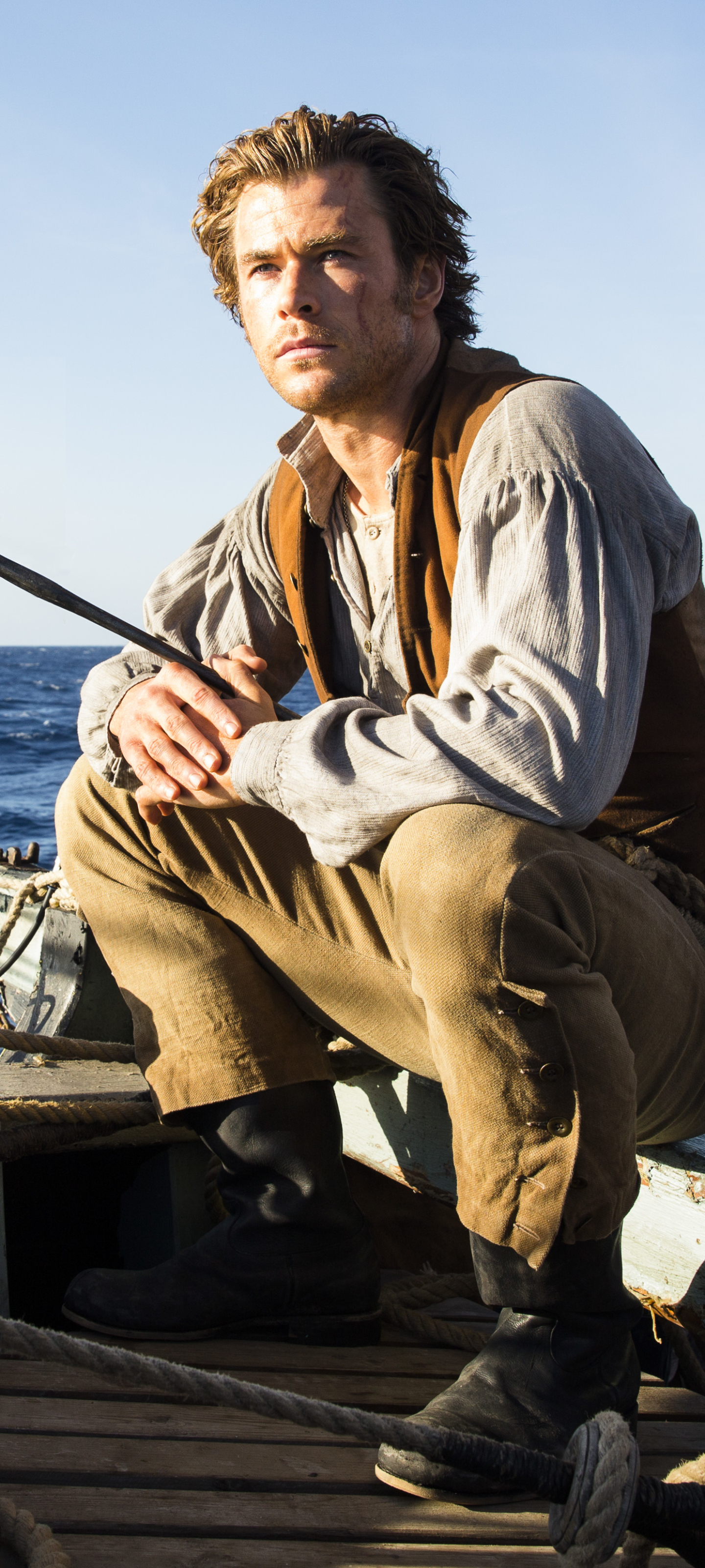 Téléchargez des papiers peints mobile Film, Chris Hemsworth, Au Cœur De L'océan gratuitement.