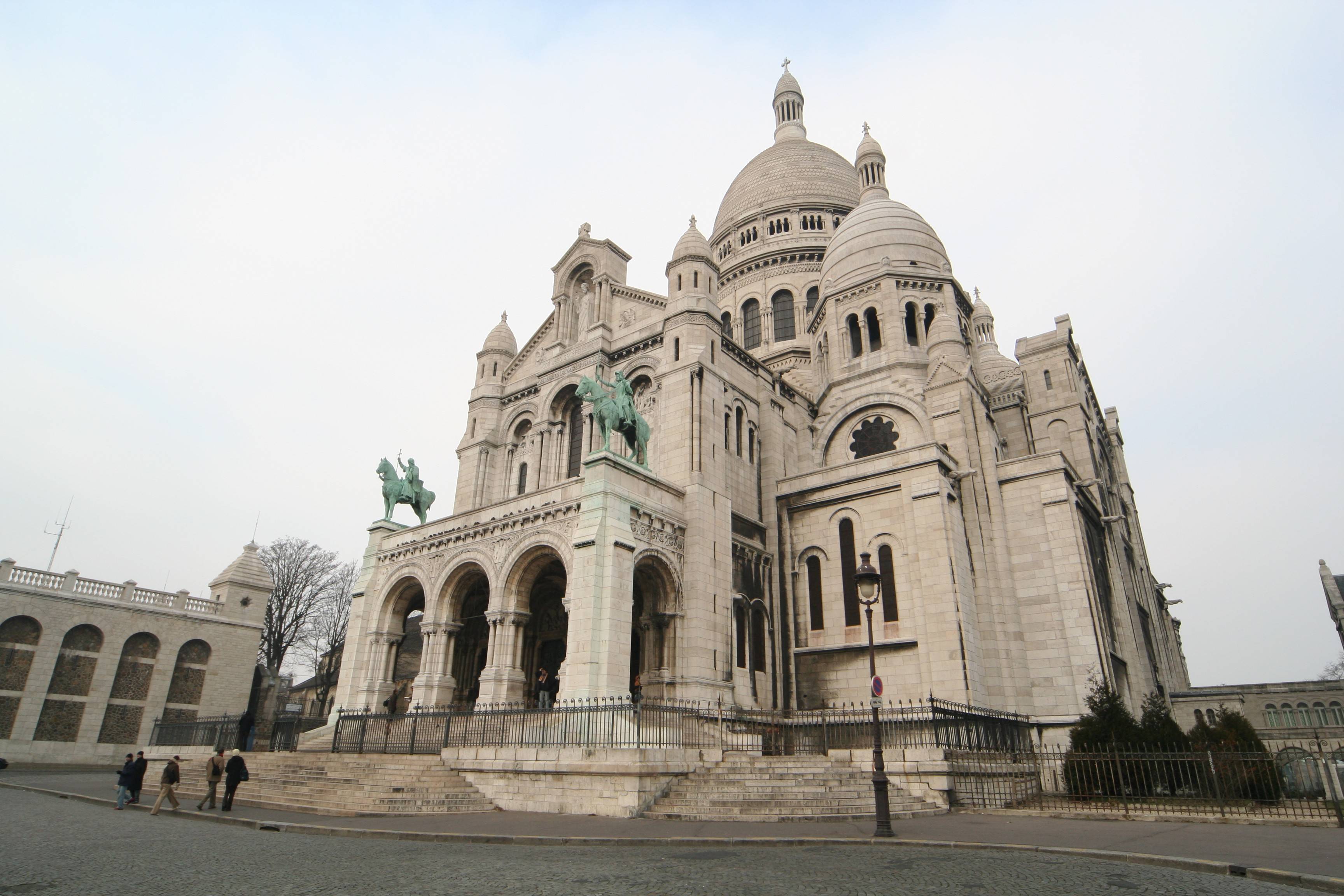 Скачати мобільні шпалери Париж, Франція, Пам'ятник, Базиліка, Релігійний, Сакре Кер, Базиліки безкоштовно.