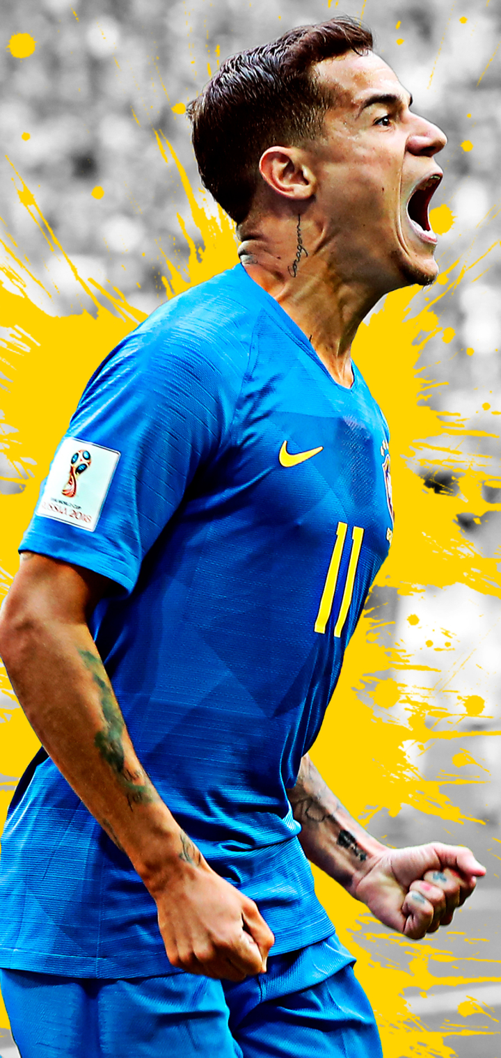 Handy-Wallpaper Sport, Fußball, Brasilianisch, Philippe Coutinho kostenlos herunterladen.