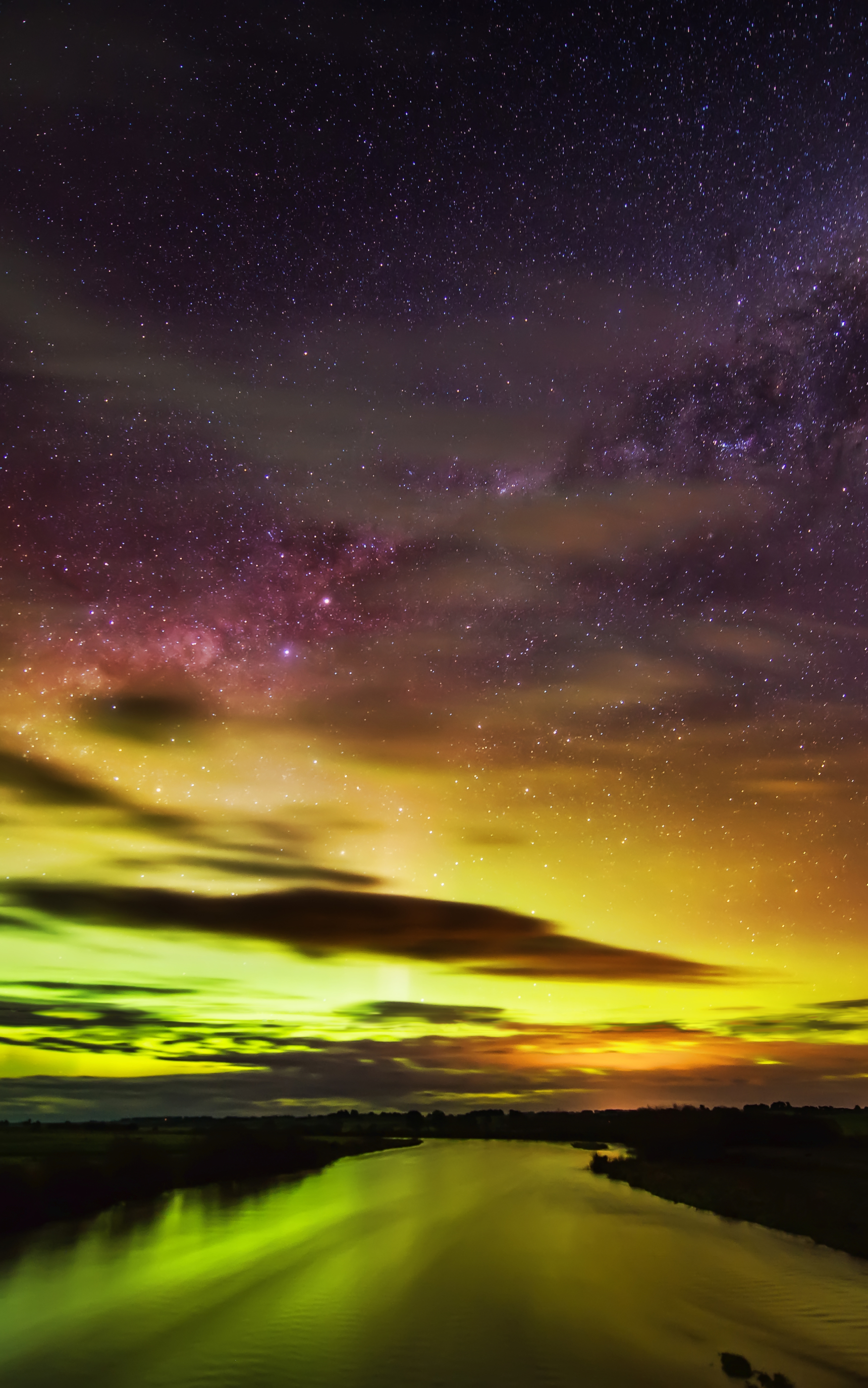 Baixar papel de parede para celular de Natureza, Céu, Nova Zelândia, Aurora Boreal, Terra/natureza, Aurora Austral gratuito.