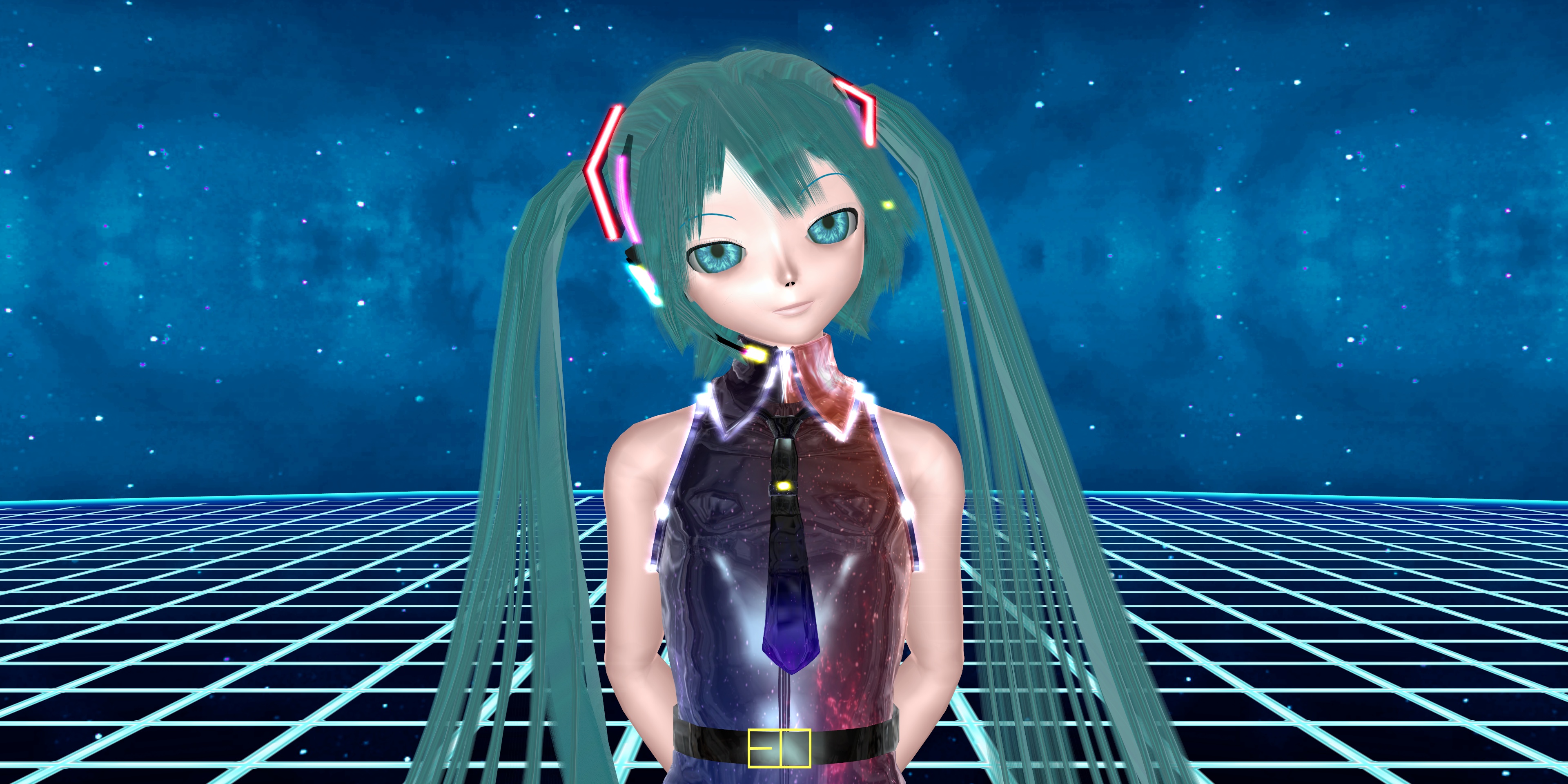 Descarga gratuita de fondo de pantalla para móvil de Vocaloid, Ojos Azules, Animado, Hatsune Miku.