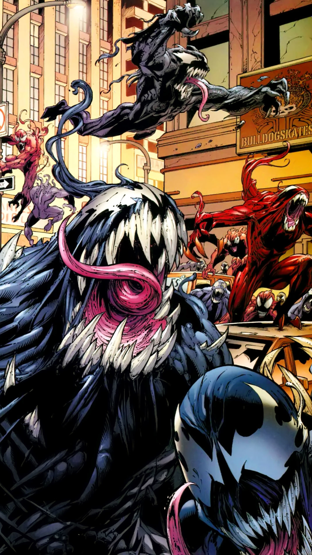 Handy-Wallpaper Comics, Venom, Gemetzel (Marvel Comics) kostenlos herunterladen.