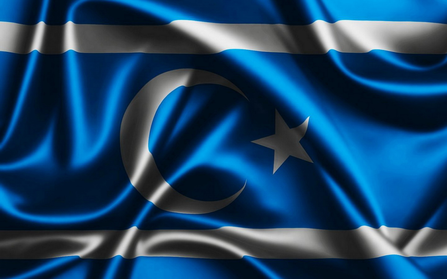Скачать картинку Ирак Туркменский Флаг, Флаги, Разное в телефон бесплатно.