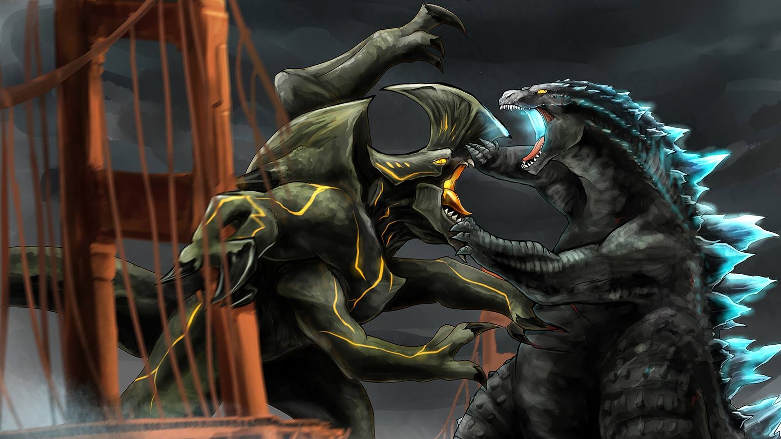 Laden Sie das Science Fiction, Godzilla-Bild kostenlos auf Ihren PC-Desktop herunter