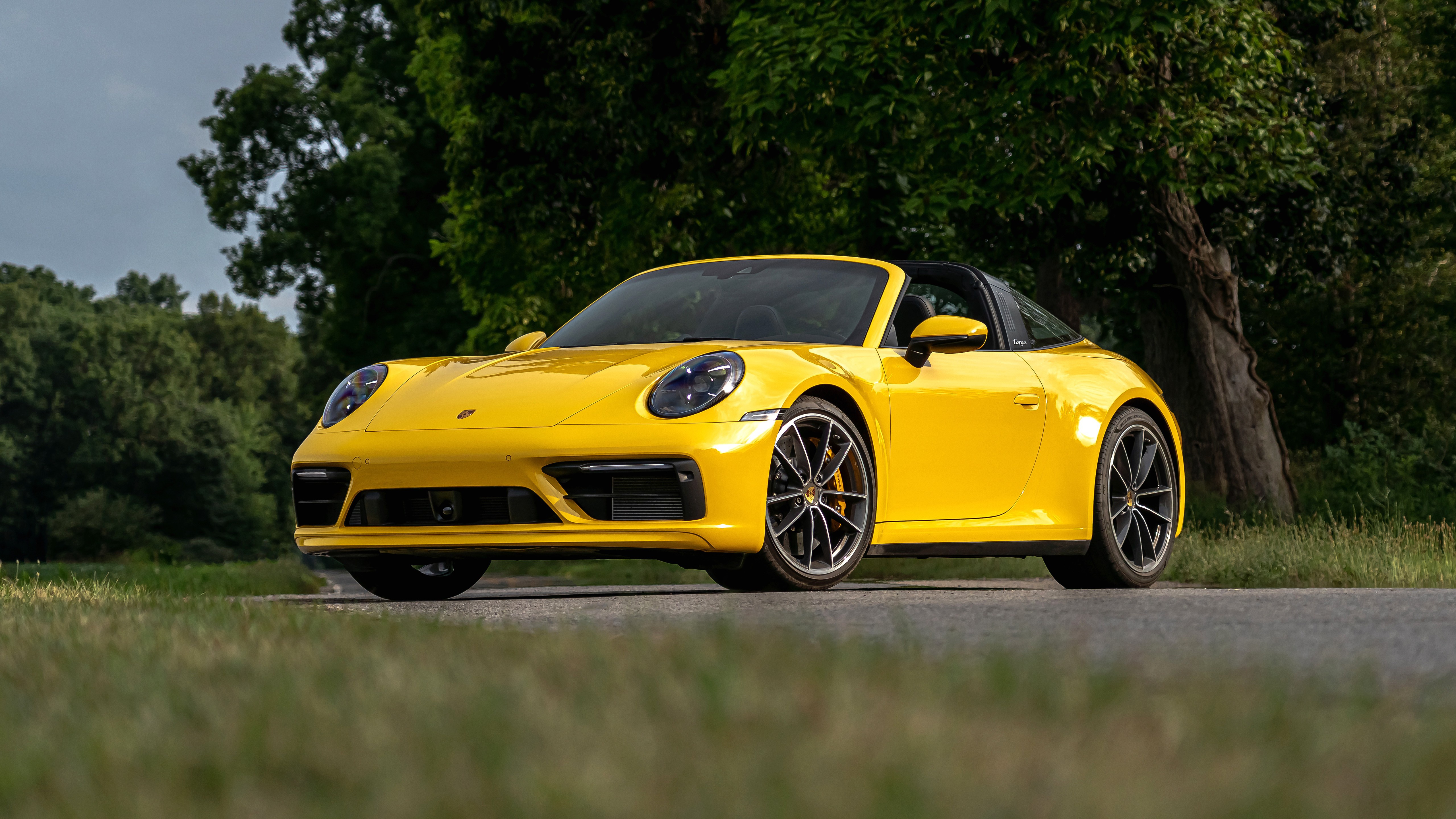 Download mobile wallpaper Porsche, Car, Vehicles, Yellow Car, Porsche 911 Targa, Porsche 911 Targa 4S for free.