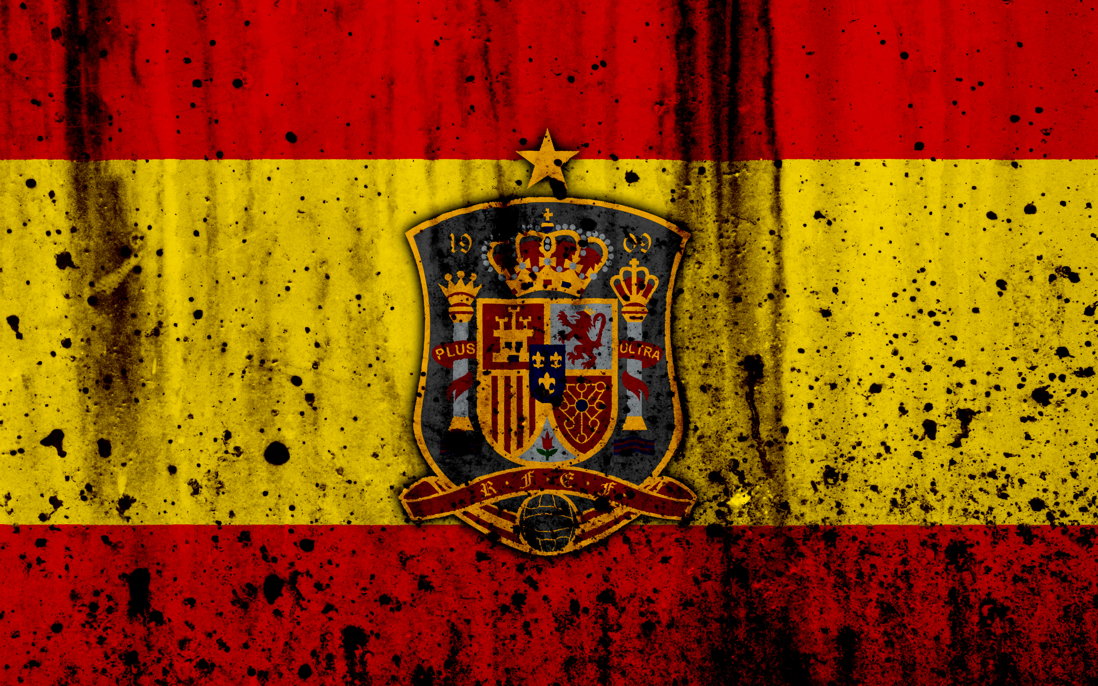 1531374 Bild herunterladen sport, spanische fußballnationalmannschaft, emblem, logo, fußball, spanien - Hintergrundbilder und Bildschirmschoner kostenlos