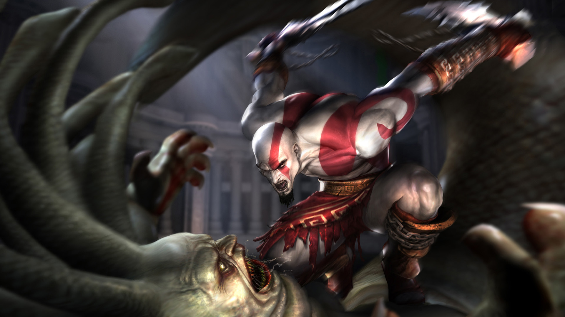 160757 descargar fondo de pantalla god of war ii, videojuego, kratos (dios de la guerra), god of war: protectores de pantalla e imágenes gratis