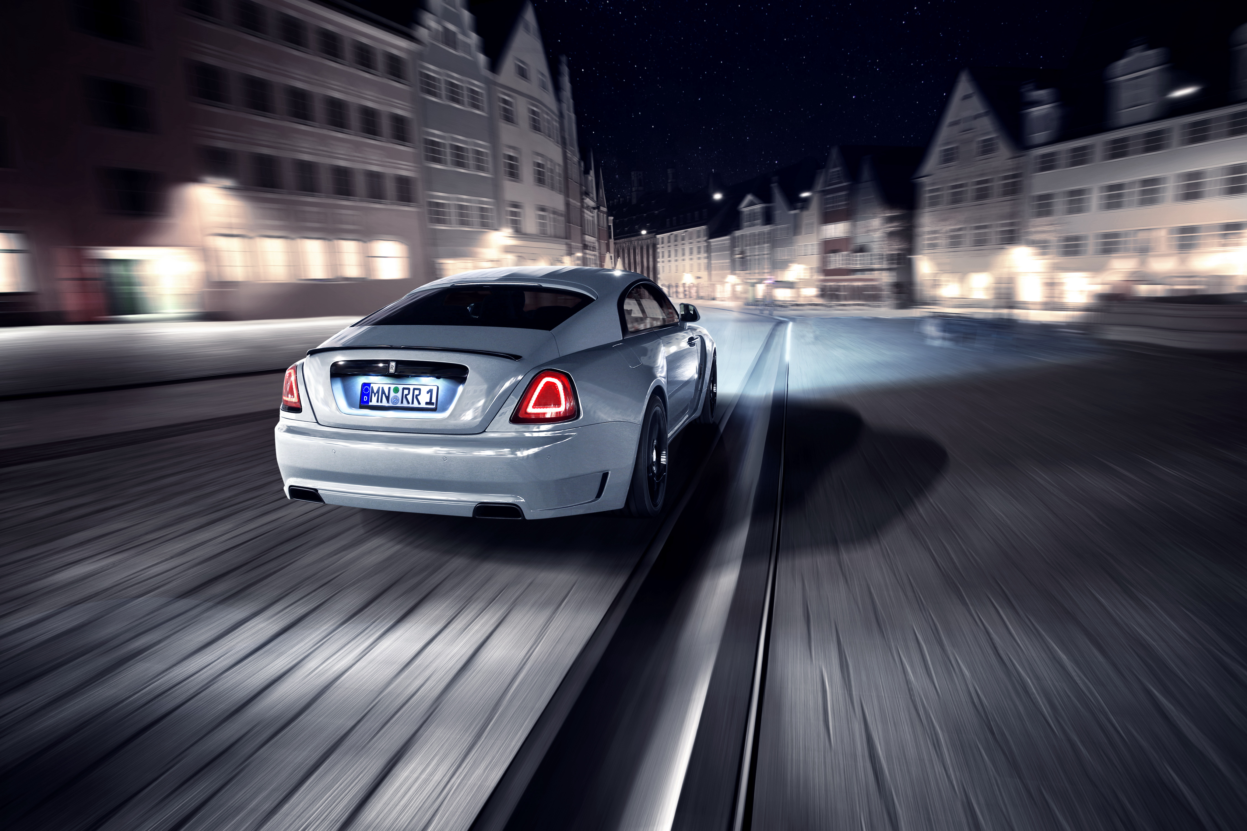 Descarga gratuita de fondo de pantalla para móvil de Rolls Royce, Coche, Rolls Royce Fantasma, Vehículos, Desenfoque De Movimiento, Coche Blanco.
