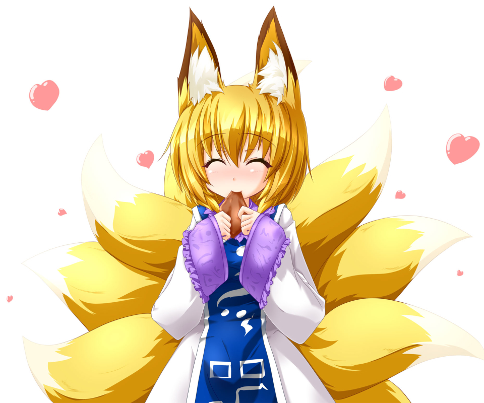 Free download wallpaper Anime, Touhou, Ran Yakumo on your PC desktop