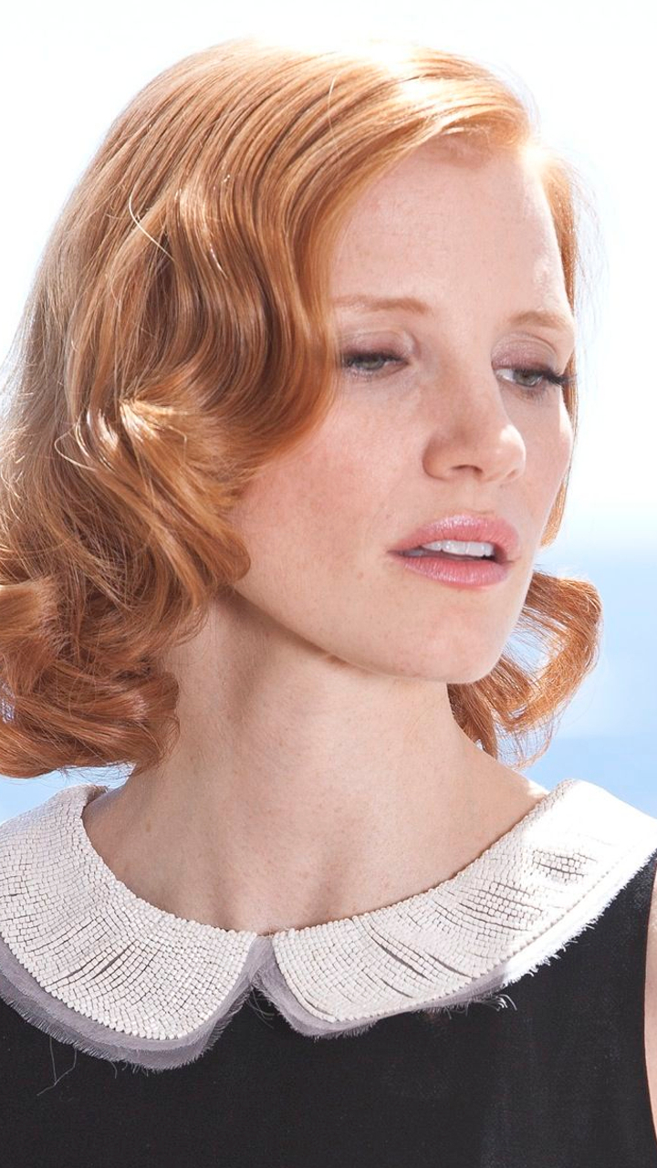 Download mobile wallpaper Redhead, Face, American, Celebrity, Actress, Jessica Chastain for free.