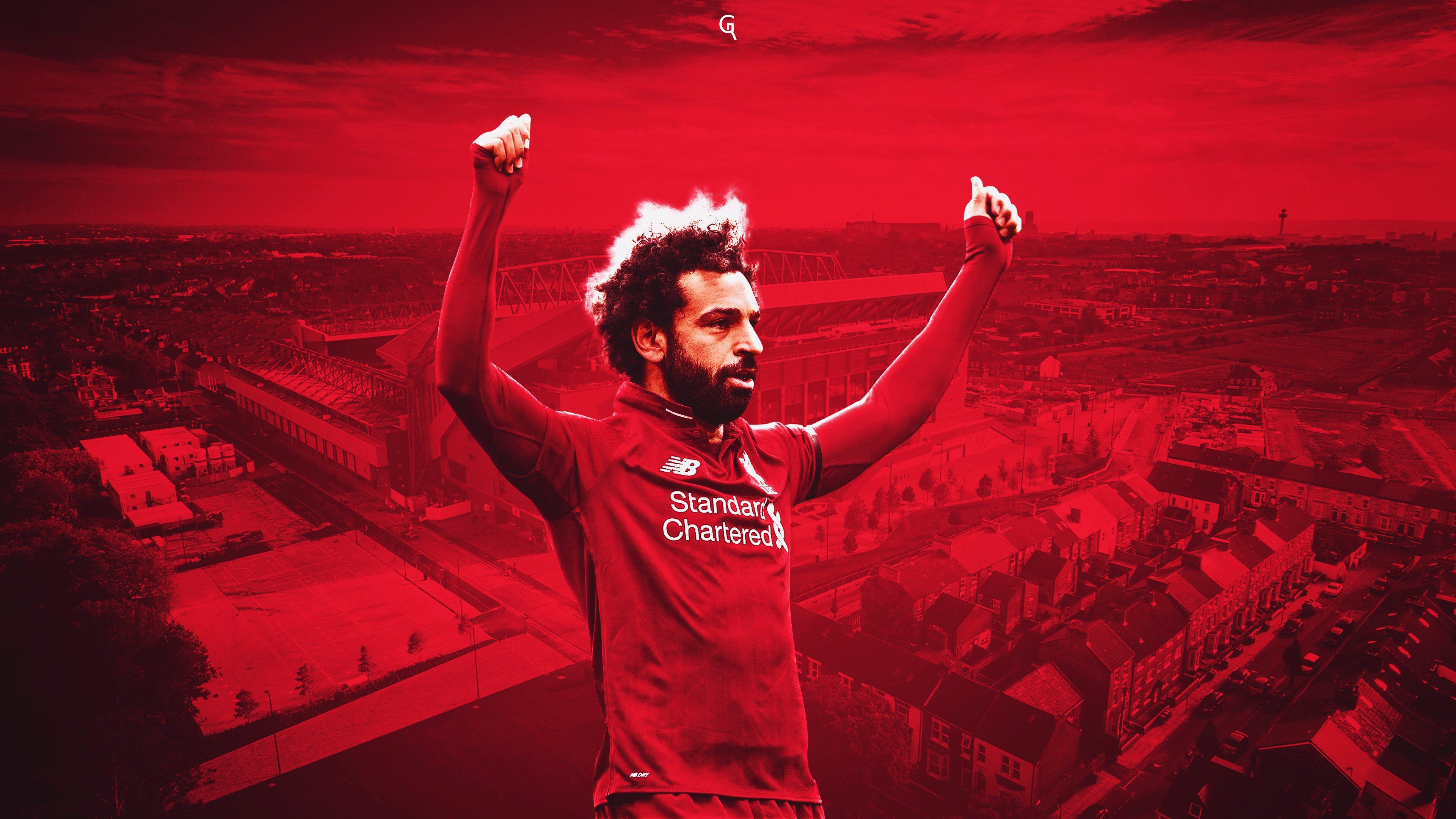 Laden Sie das Sport, Fußball, Fc Liverpool, Ägyptisch, Mohammed Salah-Bild kostenlos auf Ihren PC-Desktop herunter