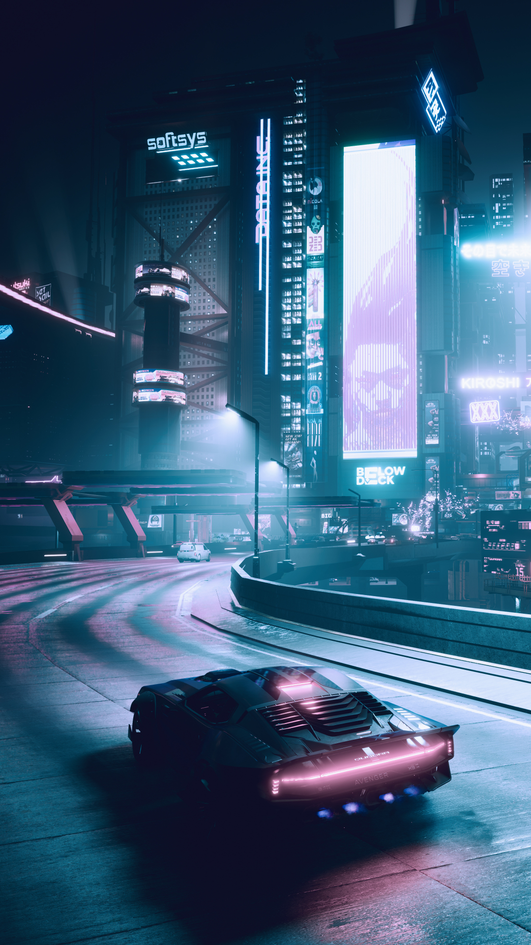 Download mobile wallpaper Car, Cyberpunk, Futuristic, Video Game, Cyberpunk 2077 for free.
