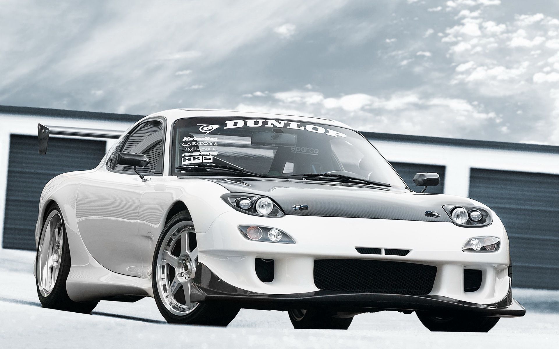 Laden Sie das Mazda, Cars, Rx 7, Dunlop-Bild kostenlos auf Ihren PC-Desktop herunter