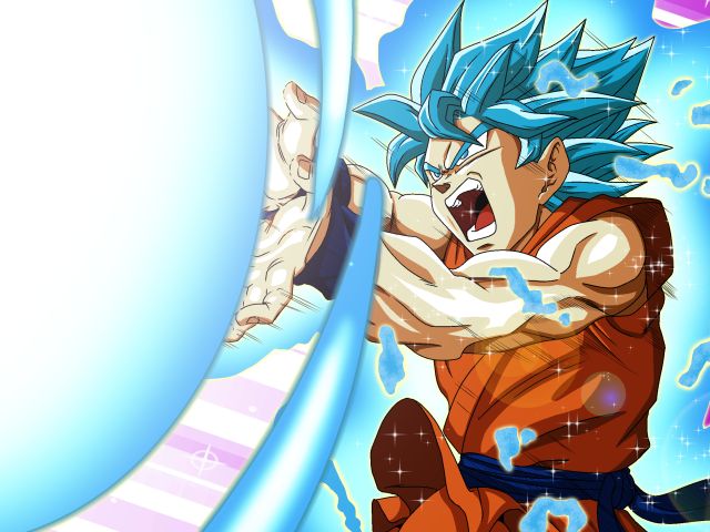 Baixar papel de parede para celular de Anime, Esfera Do Dragão, Goku, Kamehameha, Dragon Ball Super, Ssgss Goku gratuito.