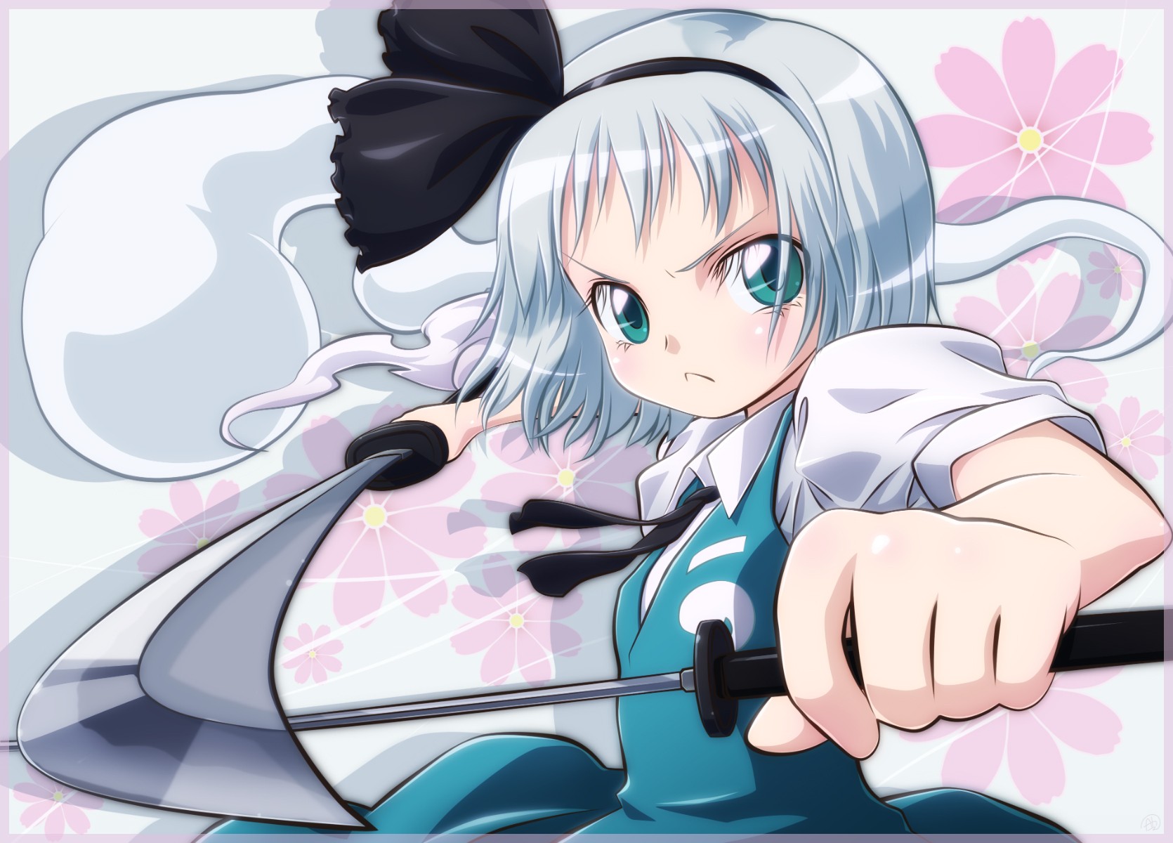 Free download wallpaper Anime, Touhou, Youmu Konpaku on your PC desktop