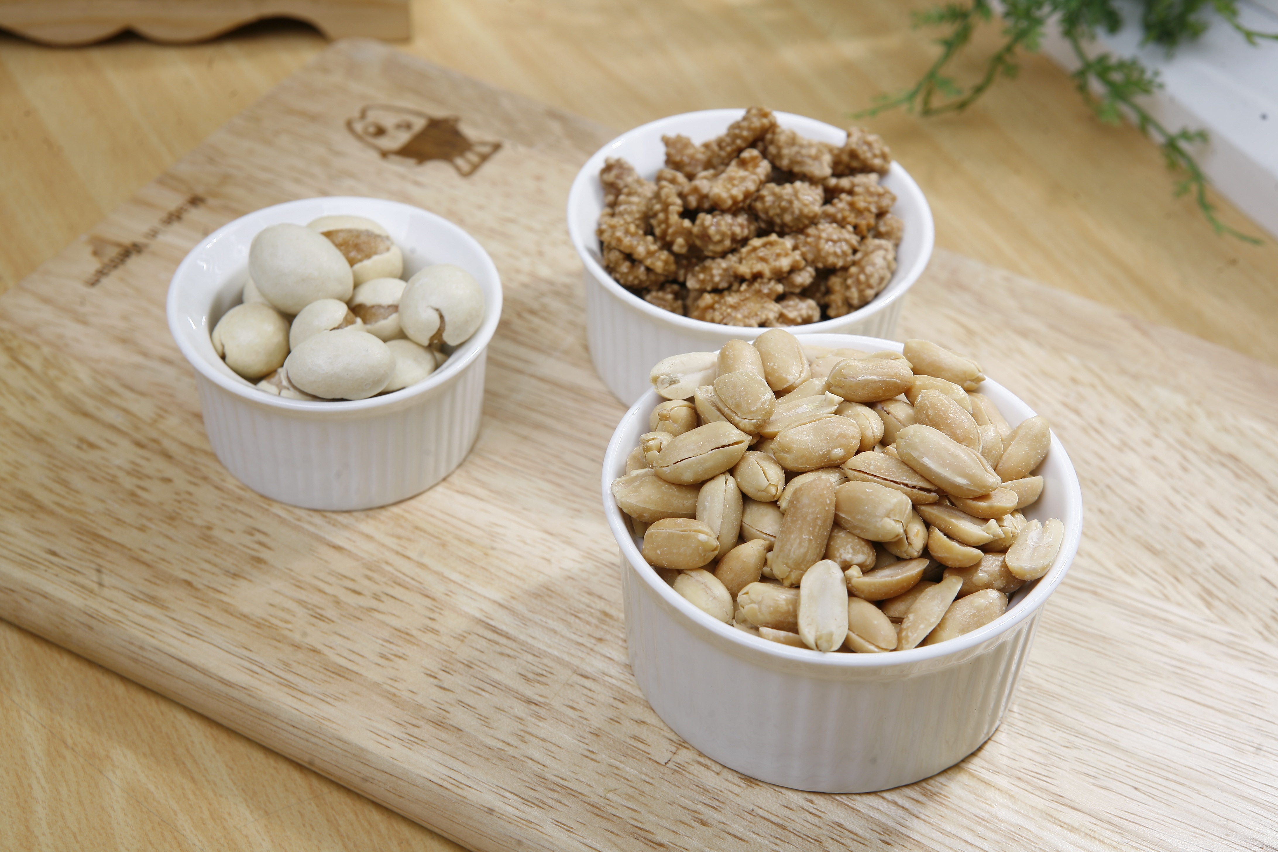 nuts, food, bowls, peanut