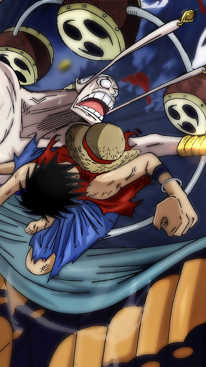 Download mobile wallpaper Anime, One Piece, Monkey D Luffy, Enel (One Piece) for free.