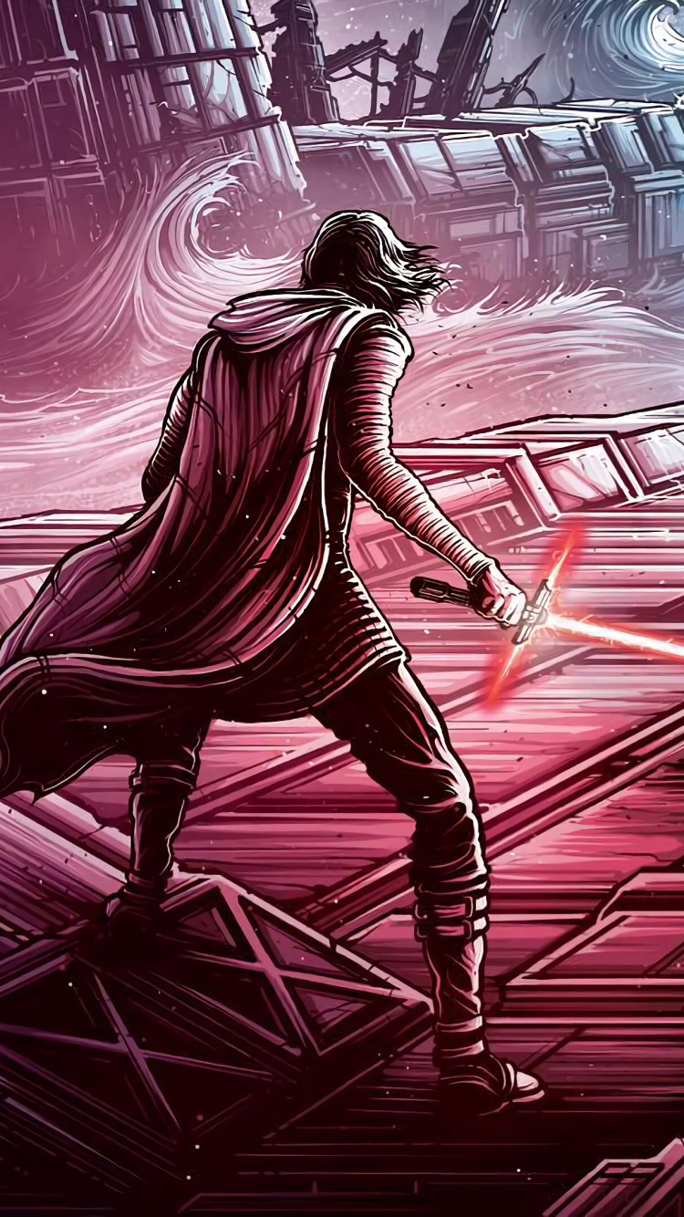 Download mobile wallpaper Star Wars, Movie, Kylo Ren, Star Wars: The Rise Of Skywalker for free.