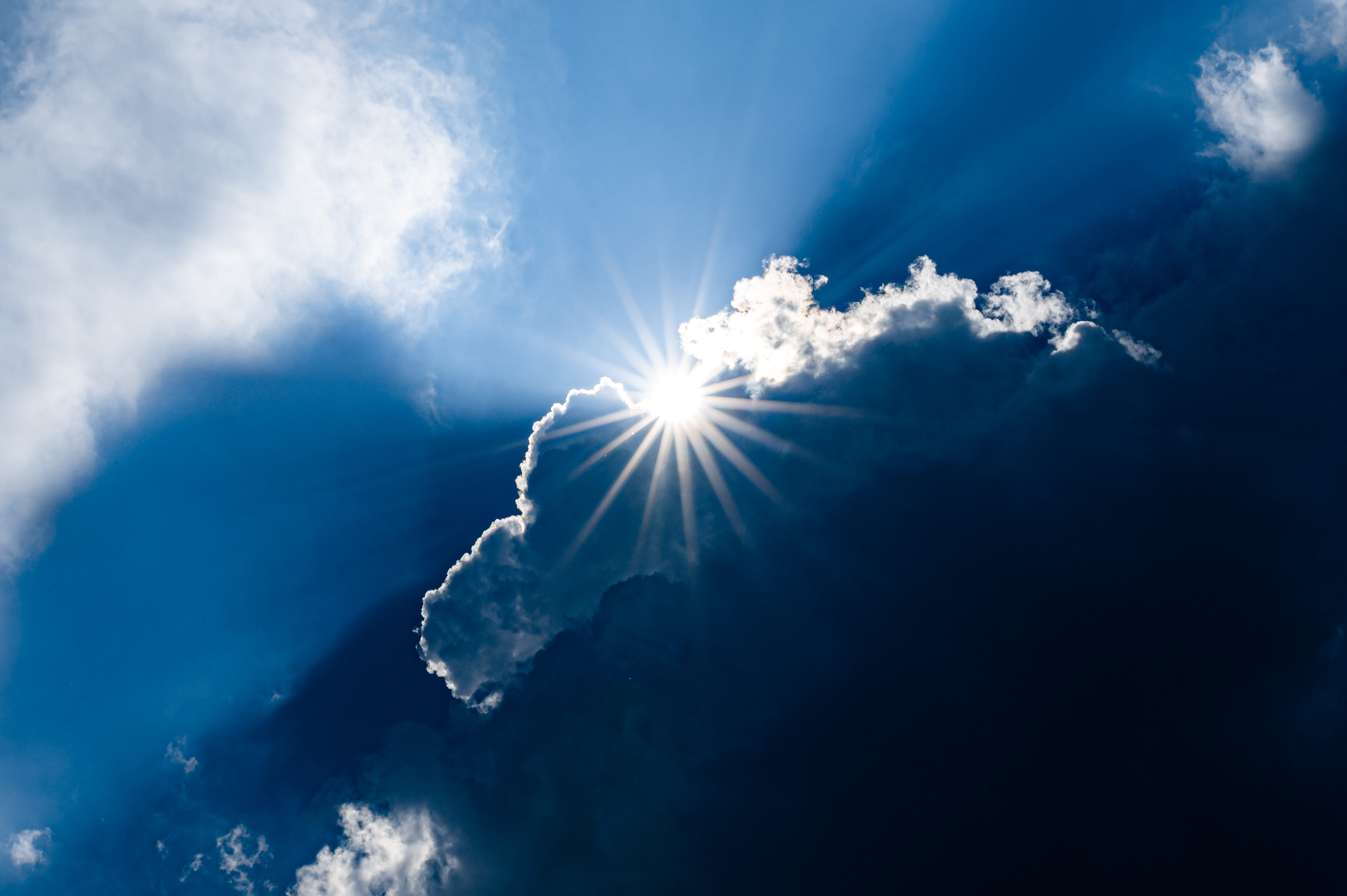 sky, sunlight, nature, sun, clouds, beams, rays wallpapers for tablet