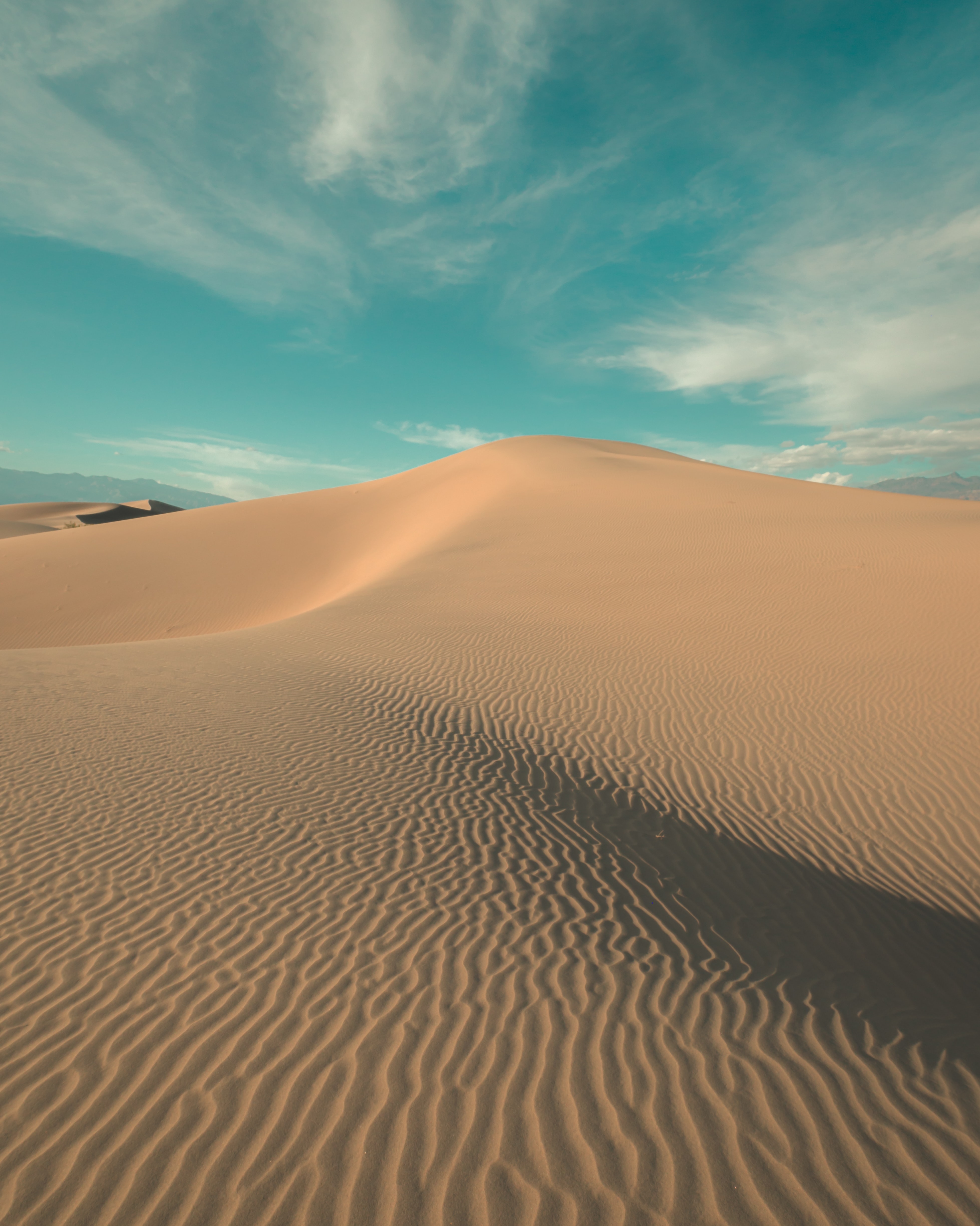 Download background nature, waves, sand, desert, hill, dunes, links