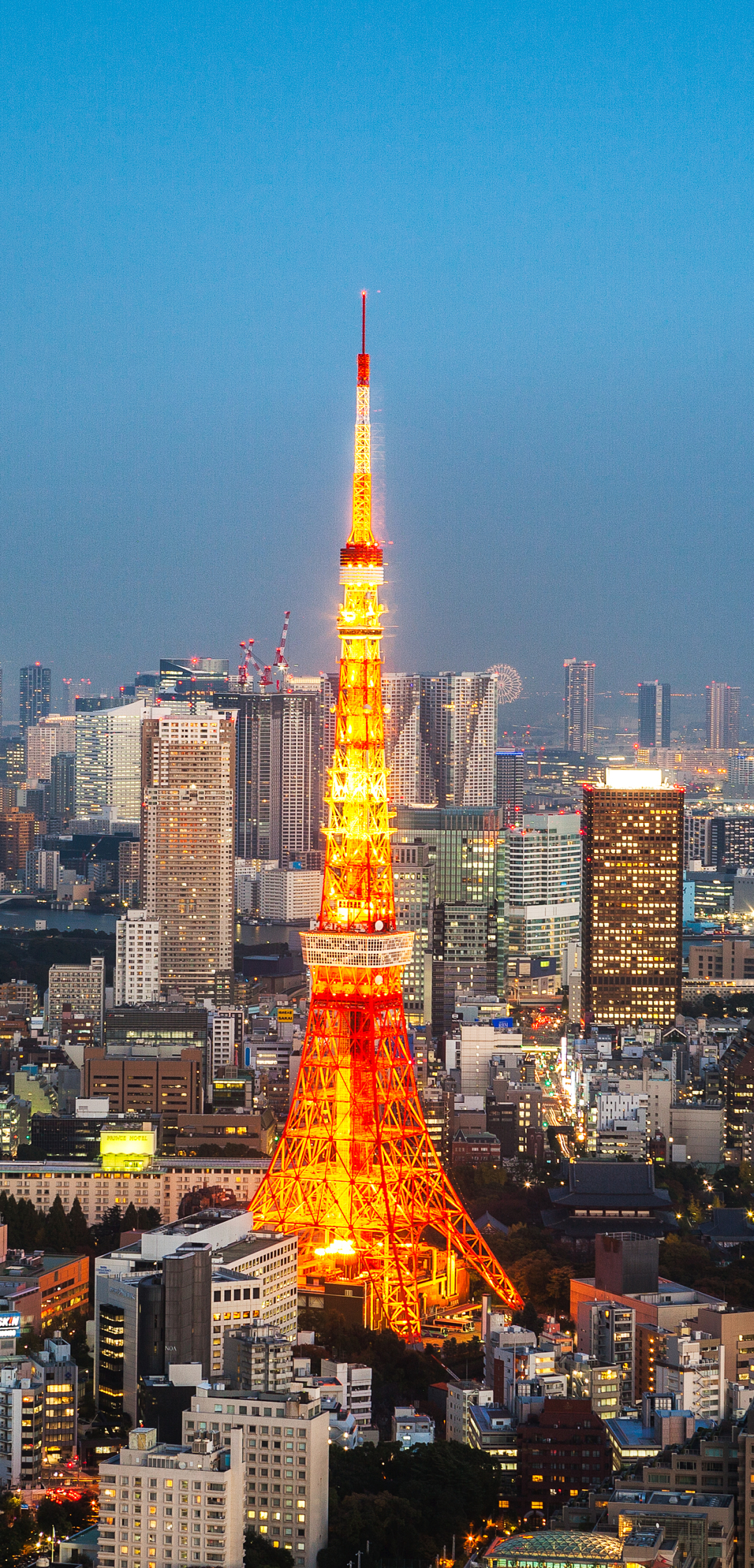 Скачать картинку Город, Небоскреб, Здание, Япония, Городской Пейзаж, Токио, Строительство, Небоскрёб, Сделано Человеком, Токийская Башня в телефон бесплатно.