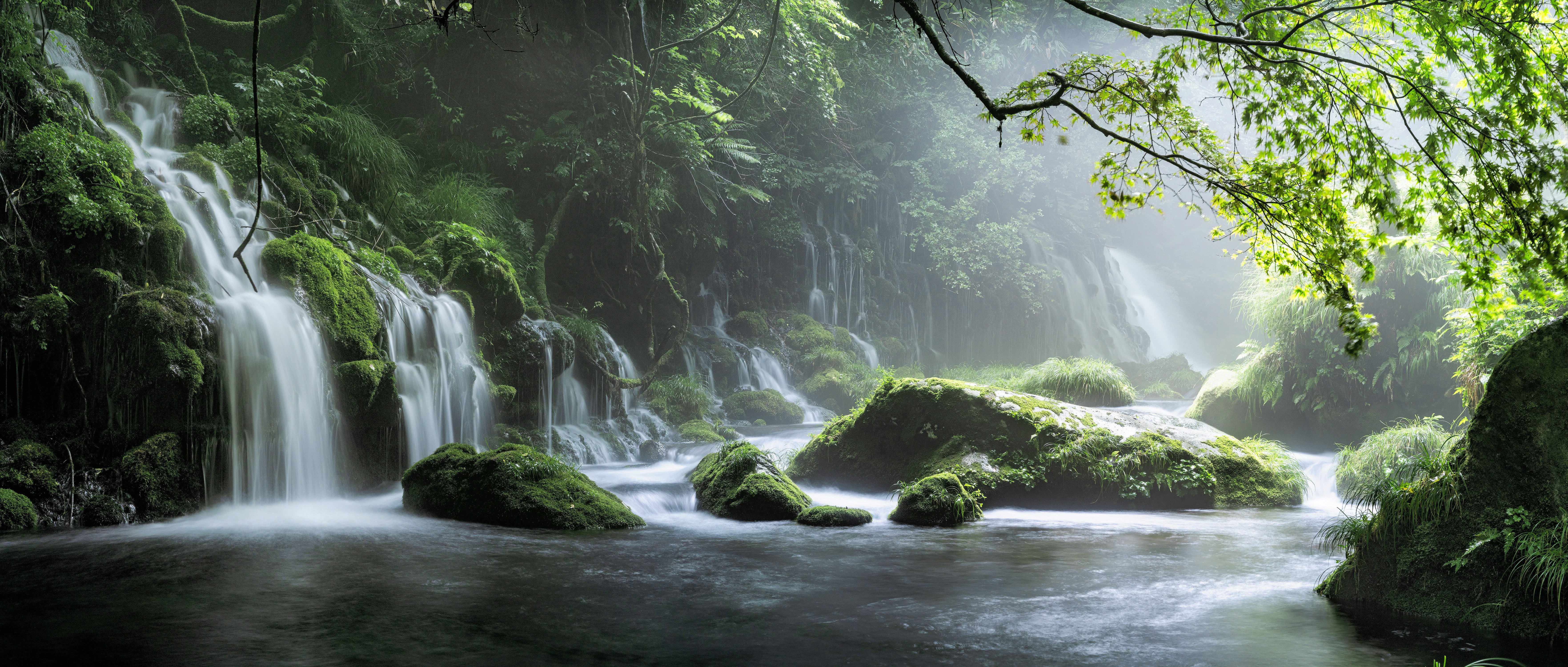 Скачать картинку Природа, Водопады, Водопад, Зелень, Земля/природа в телефон бесплатно.