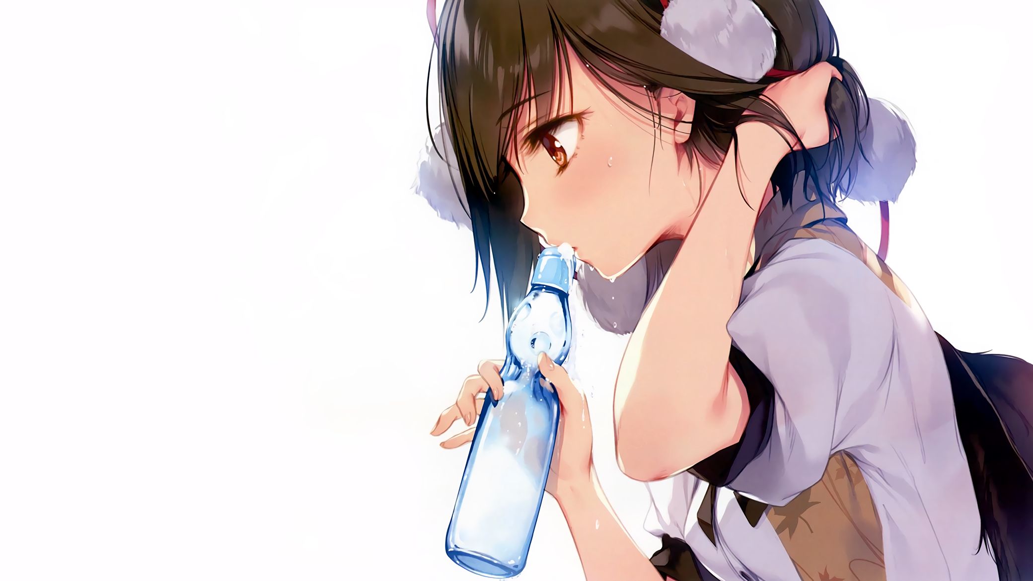 Free download wallpaper Anime, Bottle, Touhou, Aya Shameimaru on your PC desktop